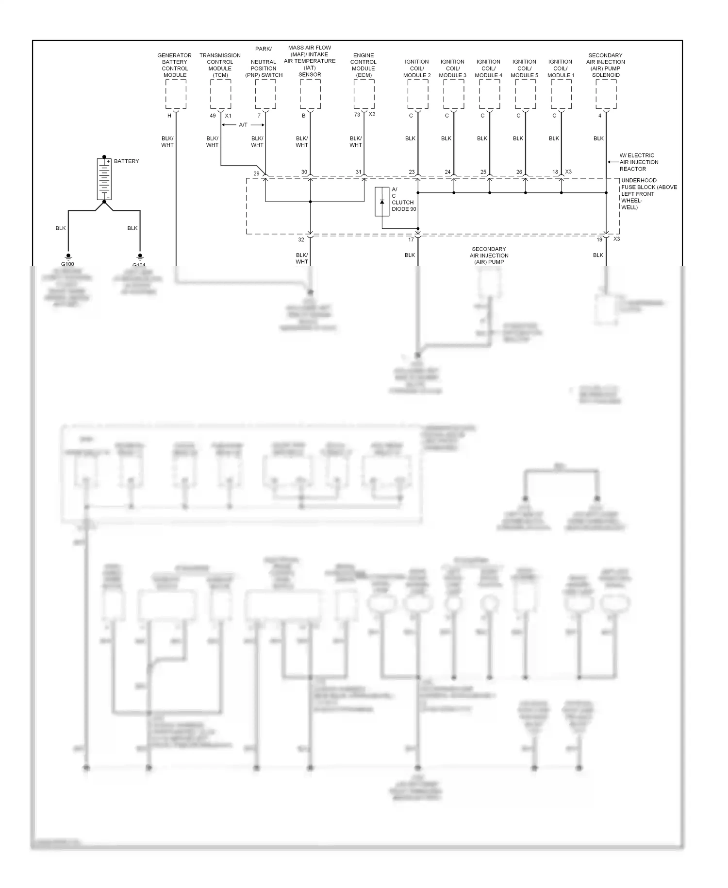Hummer H3 I (2005-2010) engine control module (ecm) wiring diagram  (2 of 5)