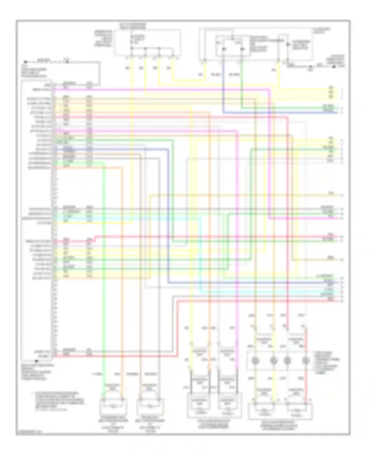 Wiring diagram inflatable restraint passenger air bag on/off indicator for Hummer H3 I (2005-2010) (1 of 1)