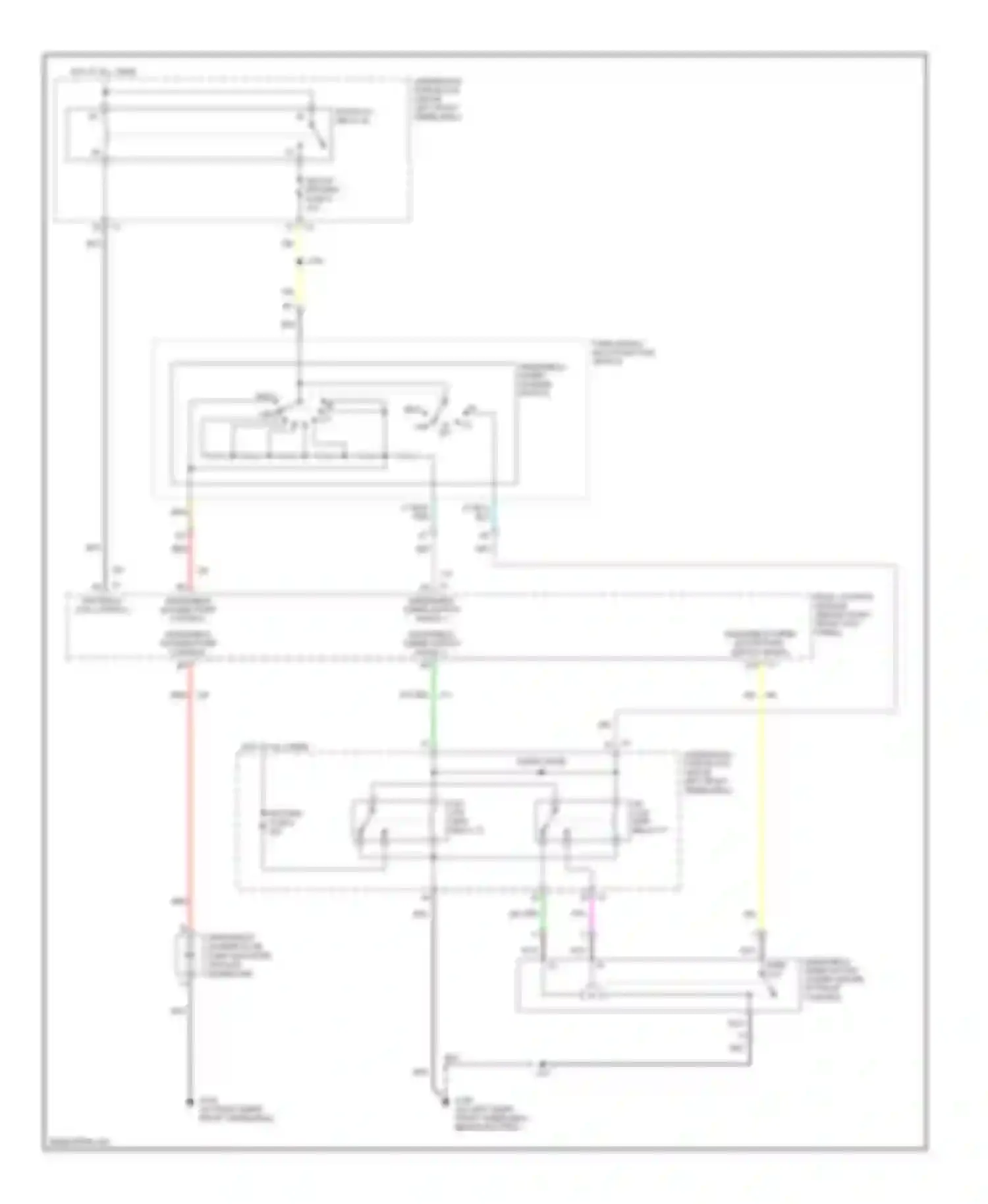 Wiring diagram rap relay coil control for Hummer H3 I (2005-2010) (1 of 2)