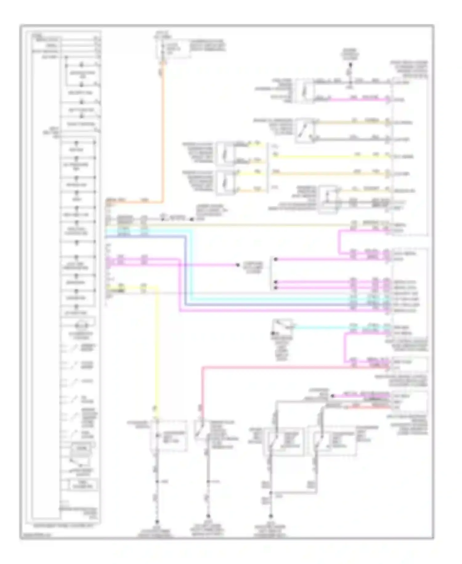 Wiring diagram tacho- meter for Hummer H3 I (2005-2010) (1 of 1)