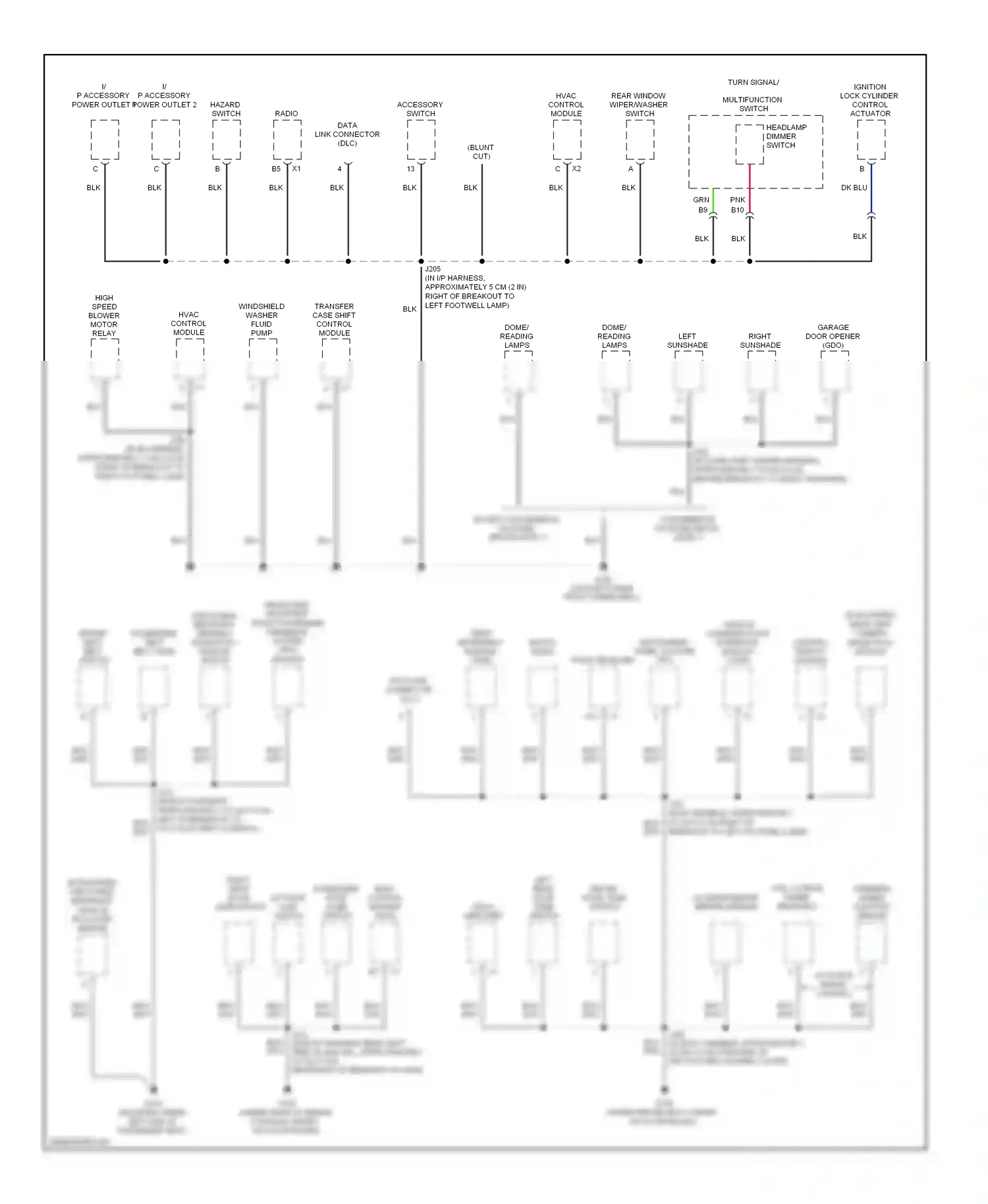 Hummer H3 I (2005-2010) transfer case shift control module wiring diagram  (1 of 1)