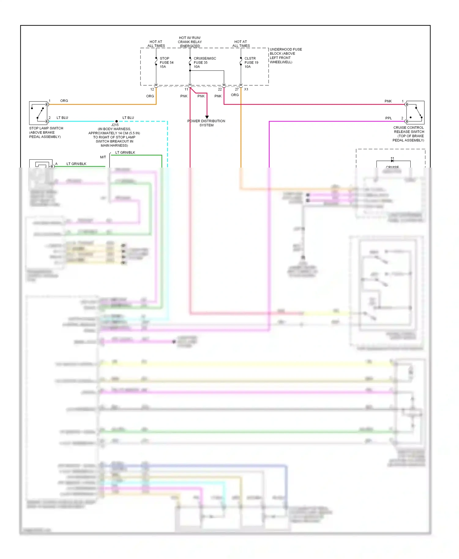 Hummer H3 I (2005-2010) turn signal/multi-function switch wiring diagram  (1 of 1)
