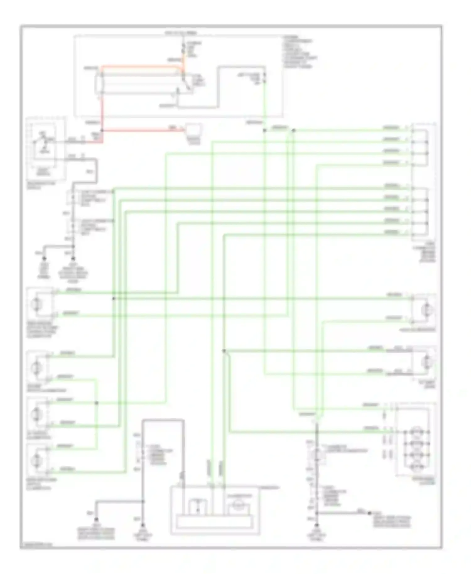Accent Hyundai I (1994-2000): Instrument illumination circuit