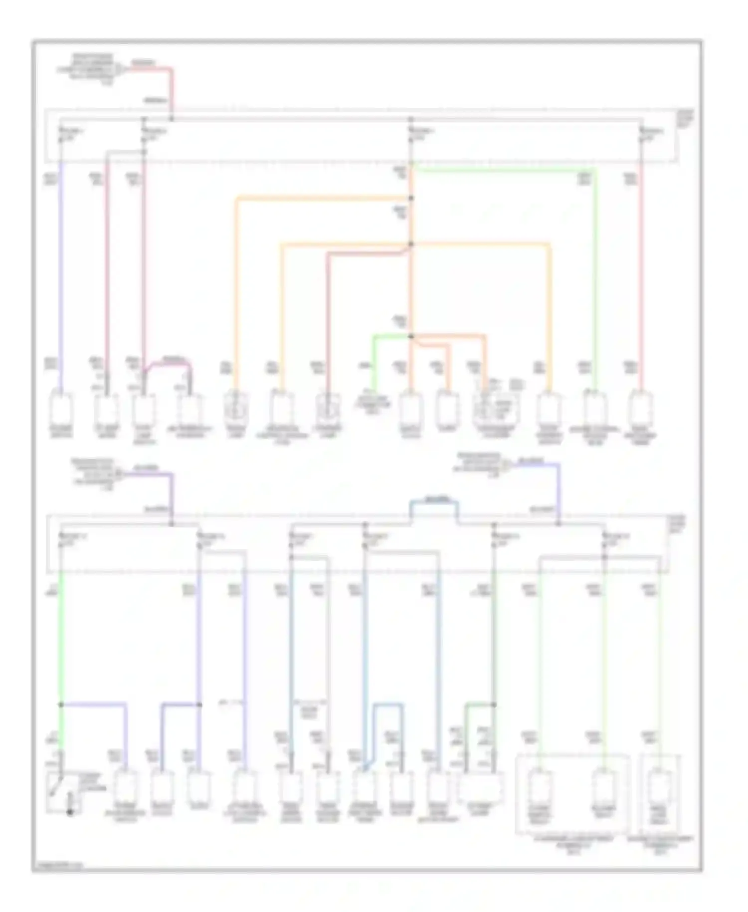Accent Hyundai I (1994-2000): Power distribution circuit (2 of 4)
