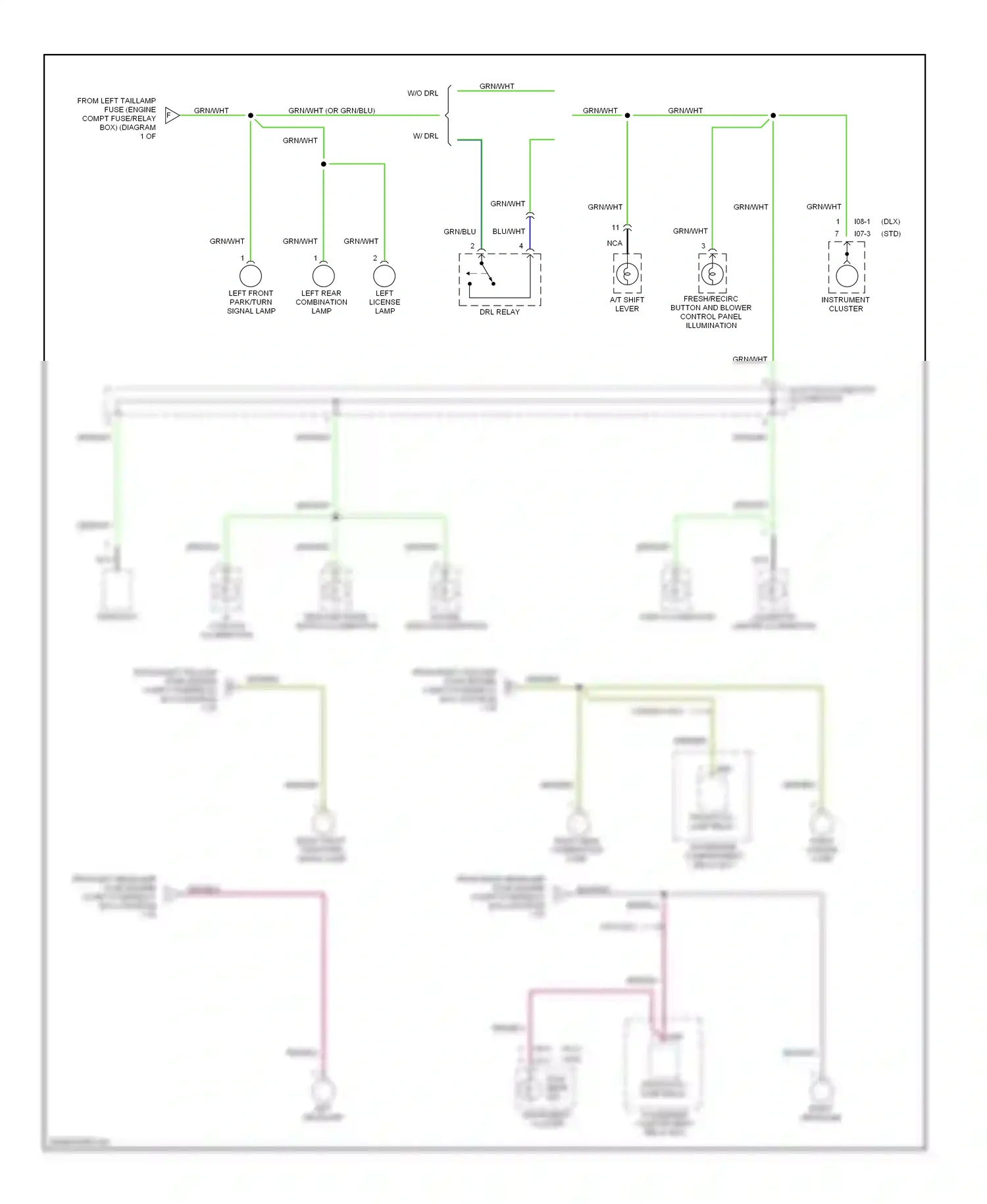 Wiring diagram a/t shift lever for Hyundai Accent I (1994-2000) (4 of 4)
