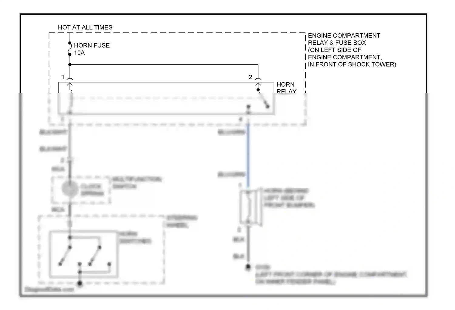 Wiring diagram blu/grn for Hyundai Accent I (1994-2000) (3 of 7)