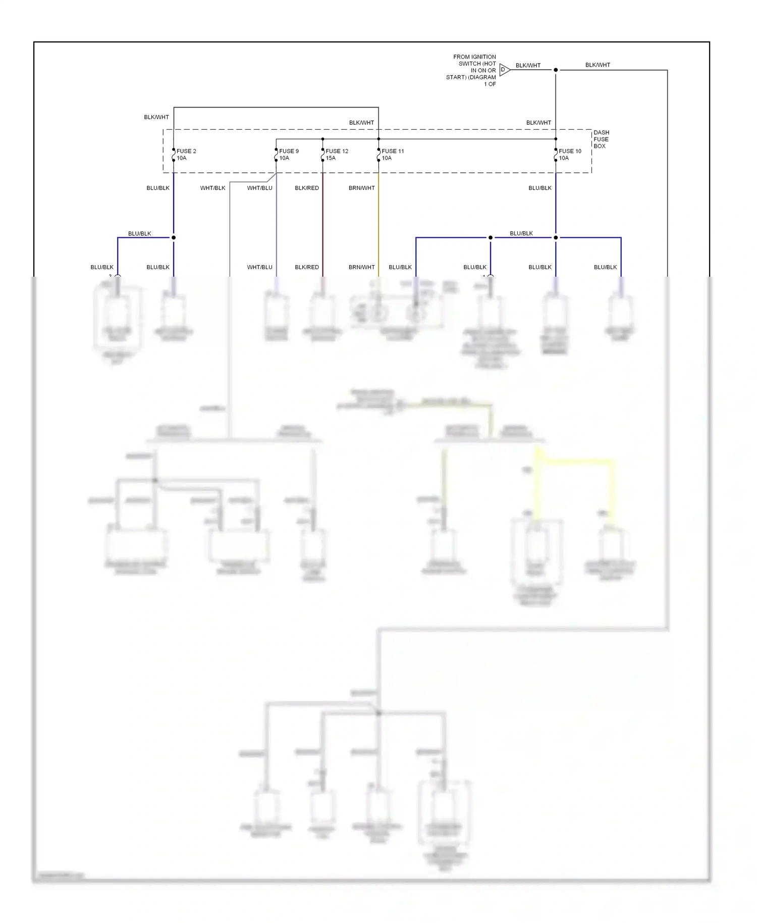 Wiring diagram fuse 10 for Hyundai Accent I (1994-2000) (5 of 9)