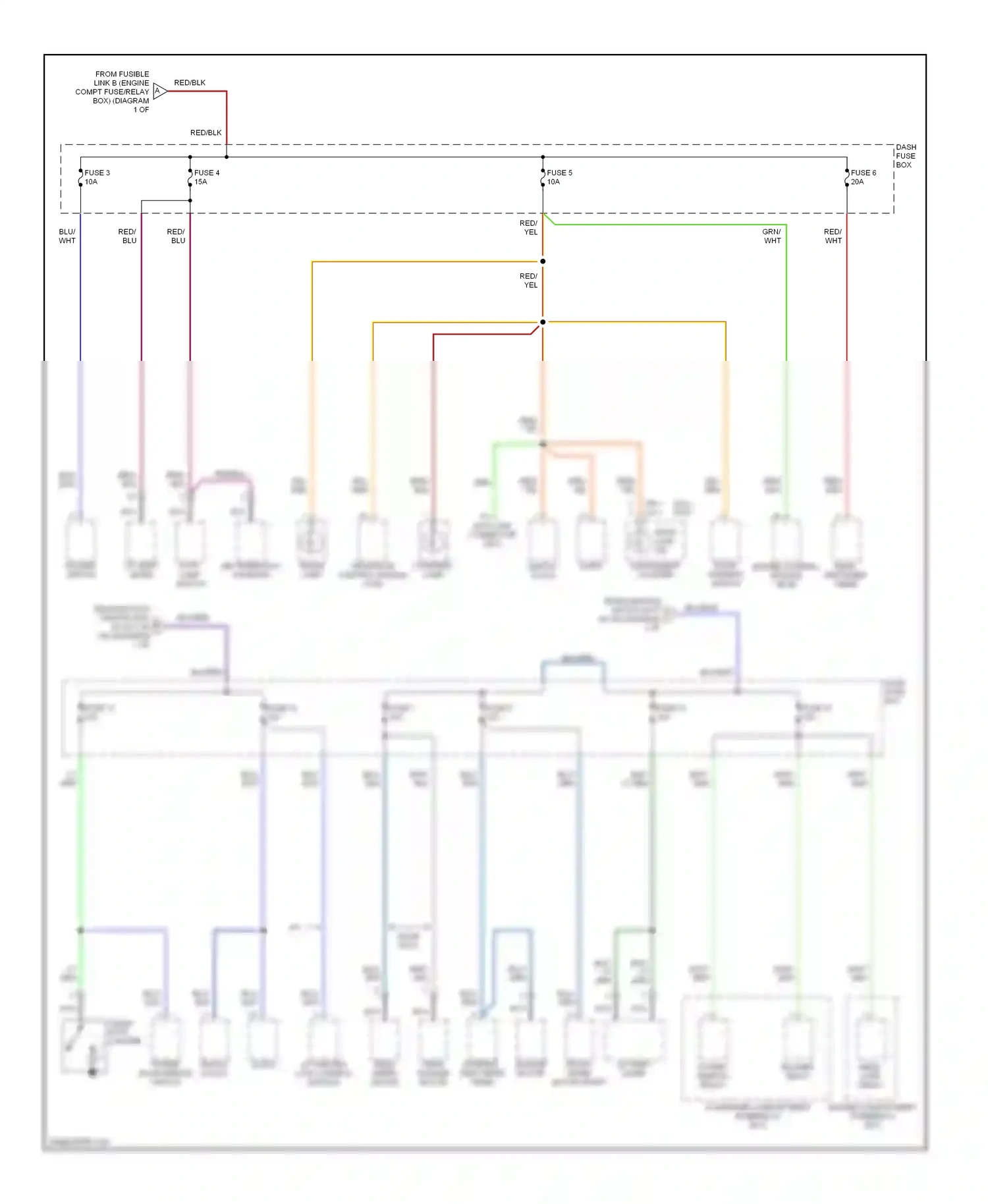 Wiring diagram fuse 5 for Hyundai Accent I (1994-2000) (5 of 9)