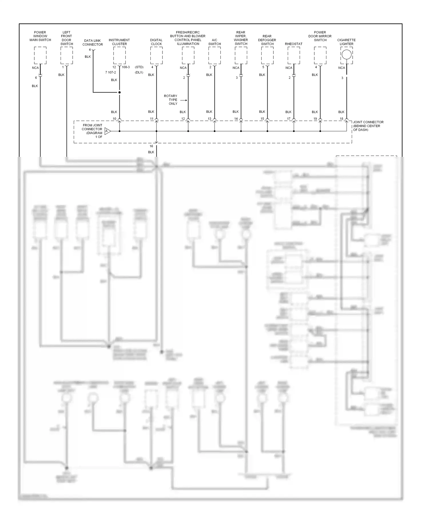 Wiring diagram wht for Hyundai Accent I (1994-2000) (6 of 21)