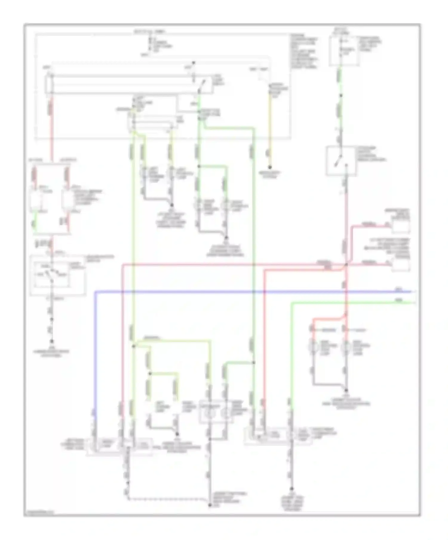 Accent Hyundai II facelift (2002-2005): Exterior lamps circuit, 3 door (1 of 2)