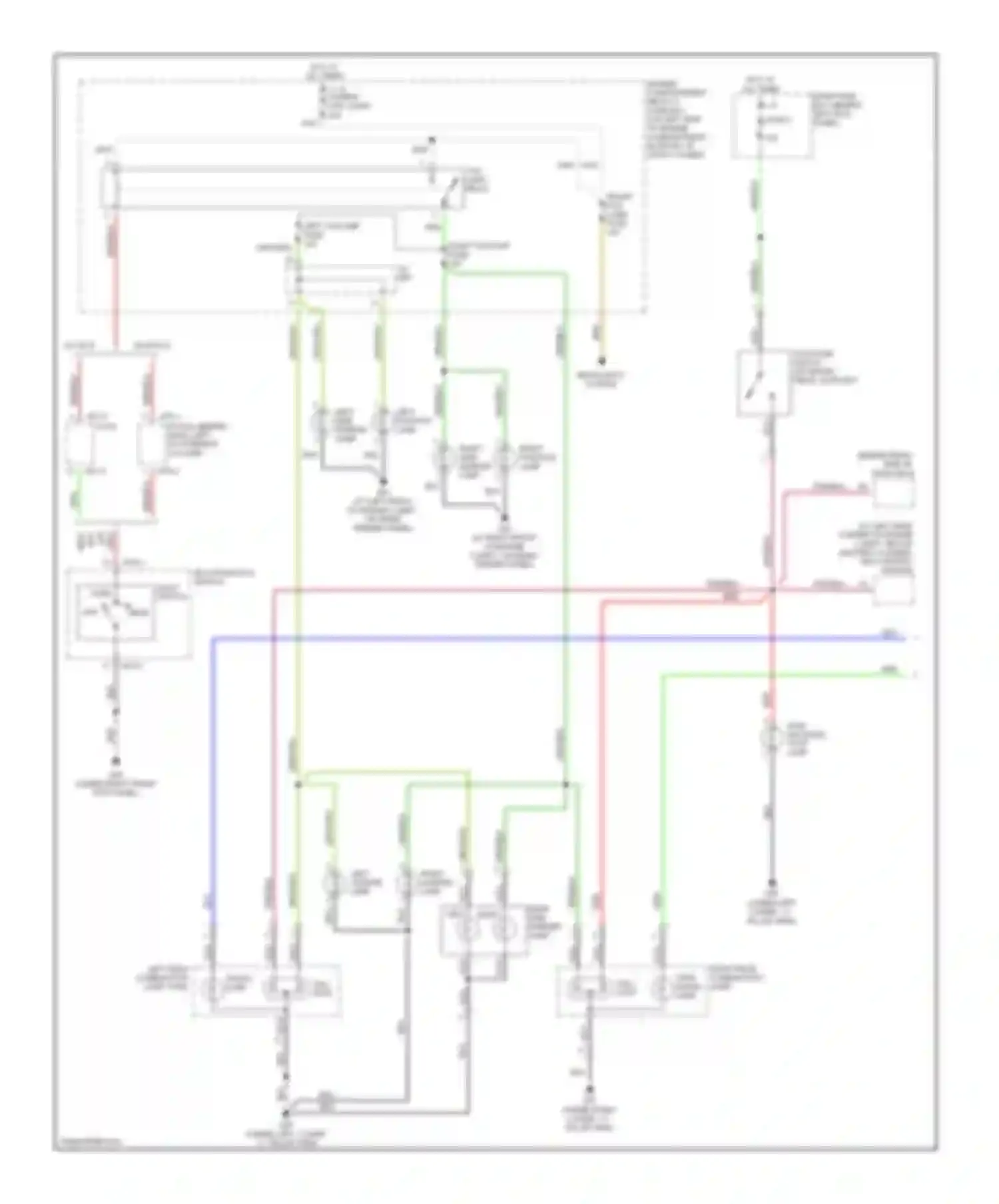 Accent Hyundai II facelift (2002-2005): Exterior lamps circuit, 4 door (1 of 2)
