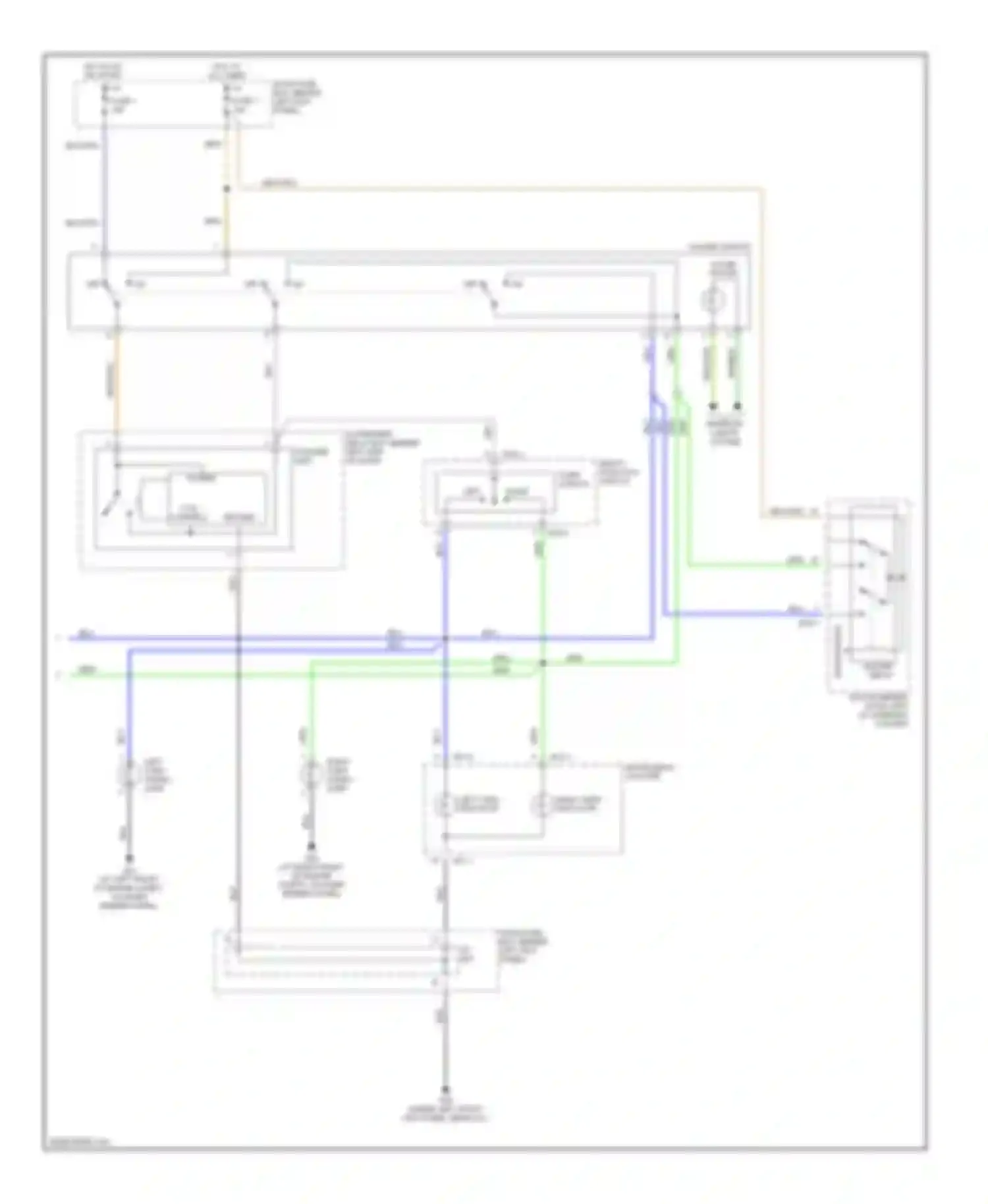 Accent Hyundai II facelift (2002-2005): Exterior lamps circuit, 4 door (2 of 2)