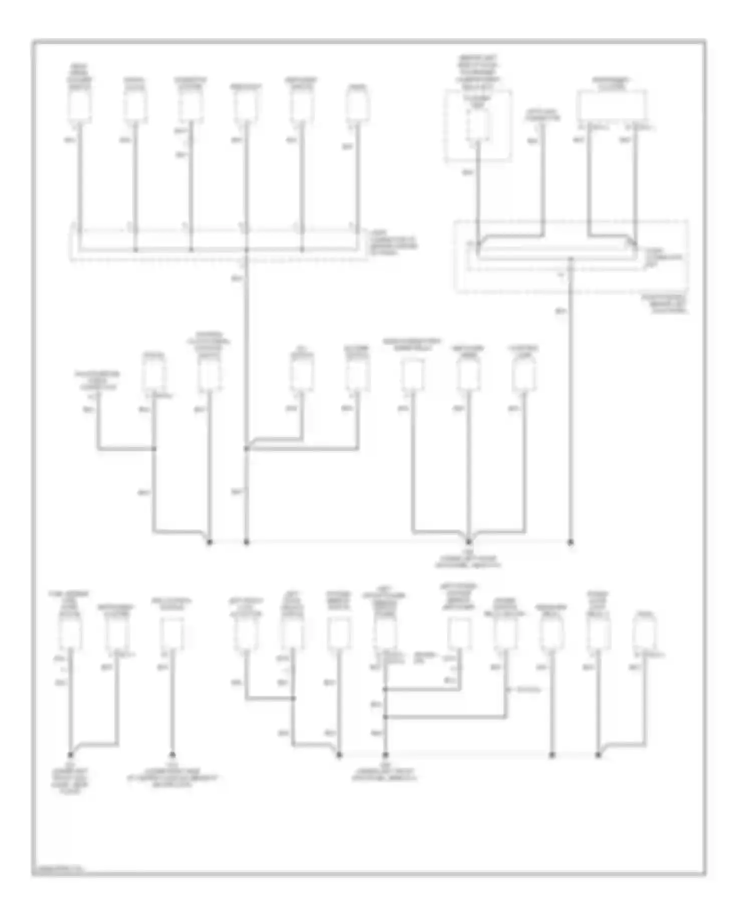 Accent Hyundai II facelift (2002-2005): Ground distribution circuit (2 of 3)