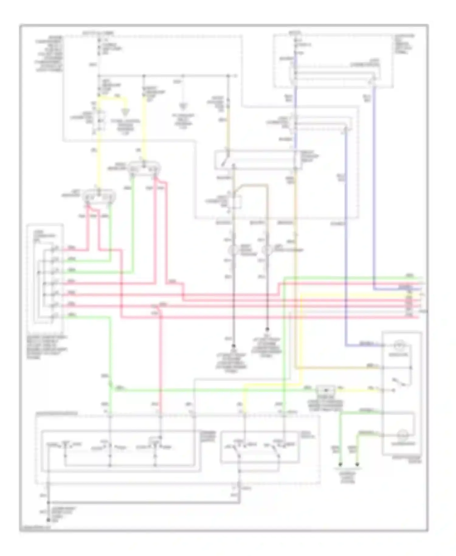 Accent Hyundai II facelift (2002-2005): Headlights circuit, with drl (1 of 2)