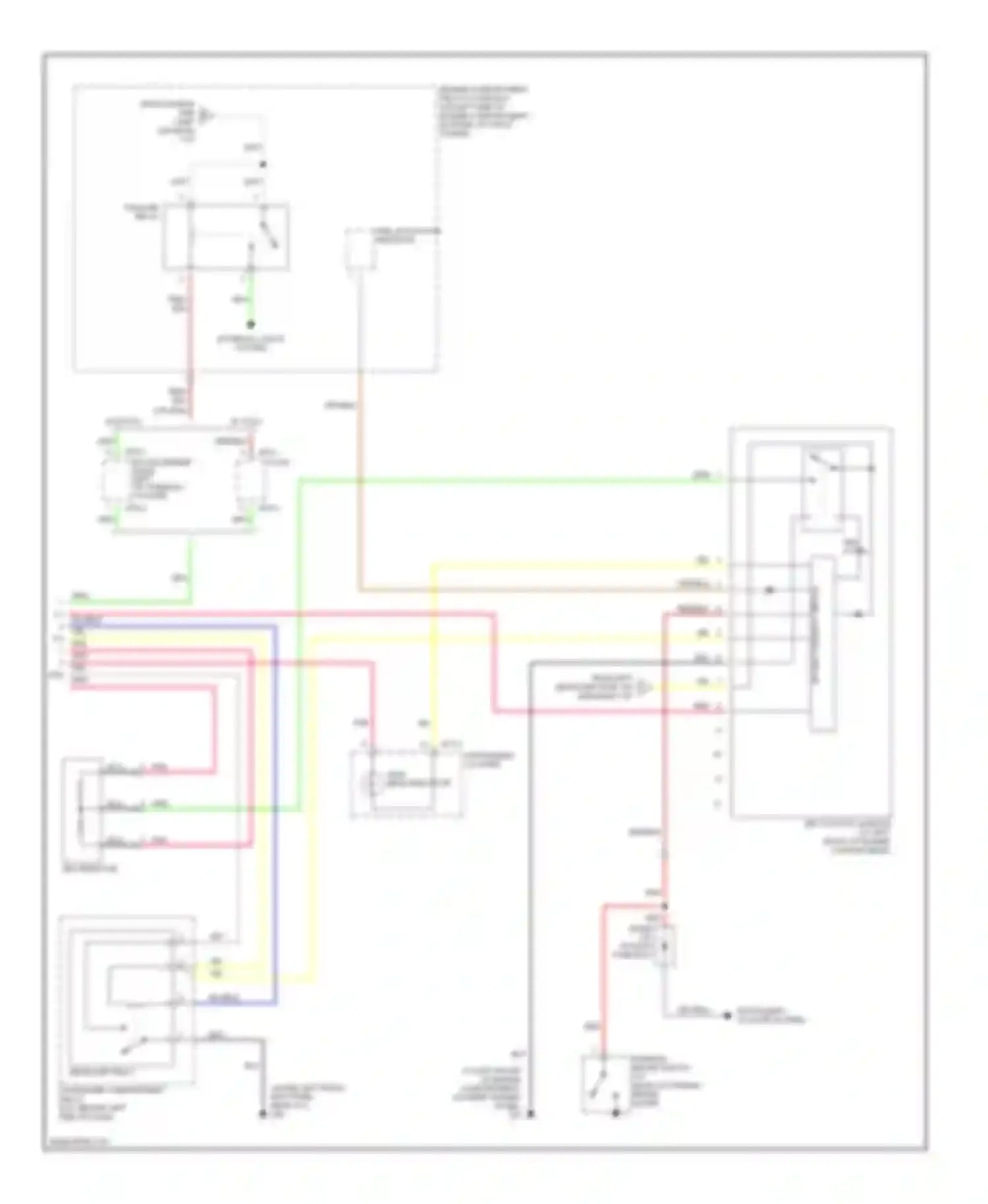 Accent Hyundai II facelift (2002-2005): Headlights circuit, with drl (2 of 2)