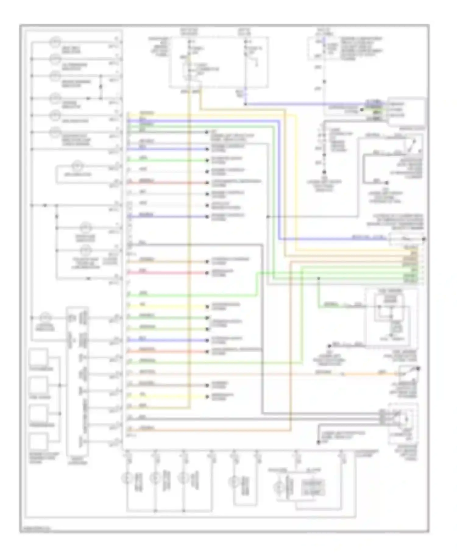 Accent Hyundai II facelift (2002-2005): Instrument cluster circuit (1 of 2)