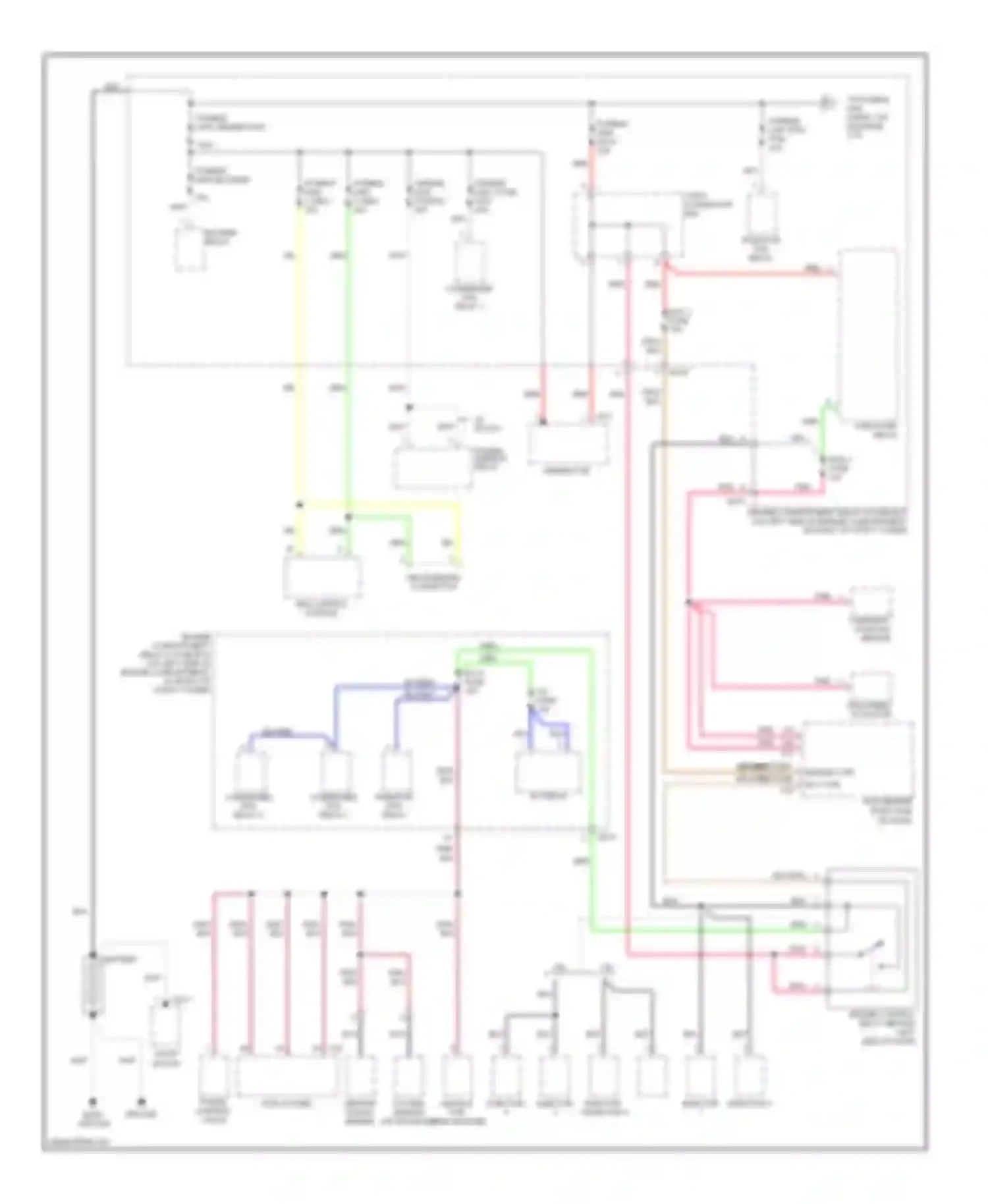 Accent Hyundai II facelift (2002-2005): Power distribution circuit (1 of 5)