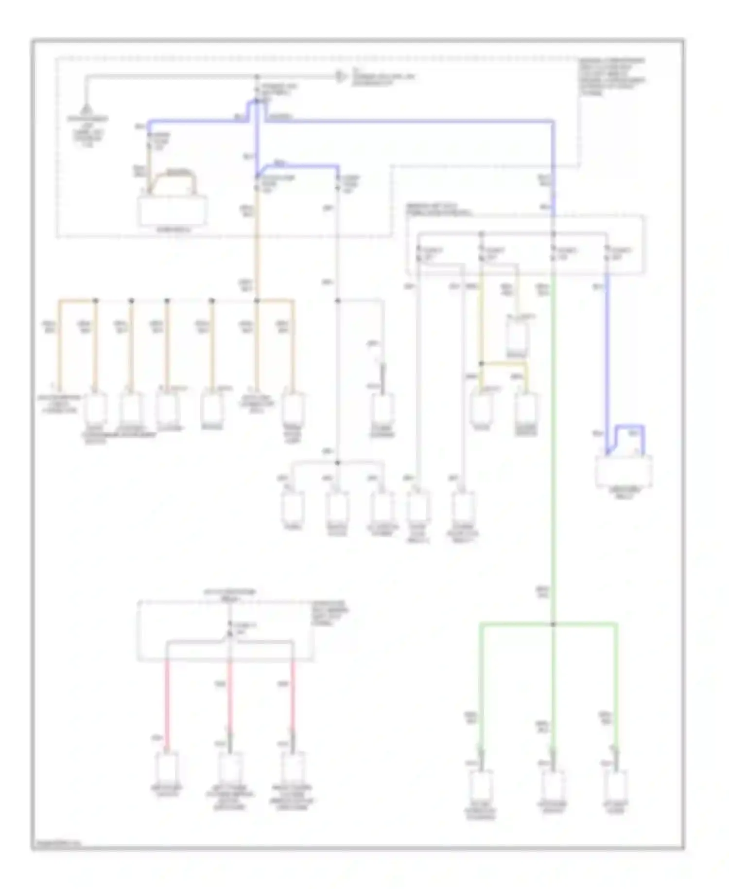 Accent Hyundai II facelift (2002-2005): Power distribution circuit (3 of 5)
