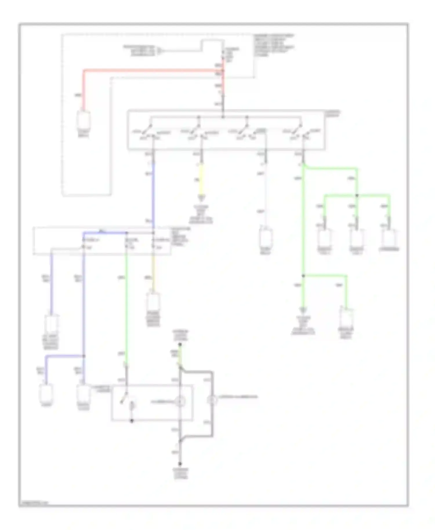 Accent Hyundai II facelift (2002-2005): Power distribution circuit (4 of 5)