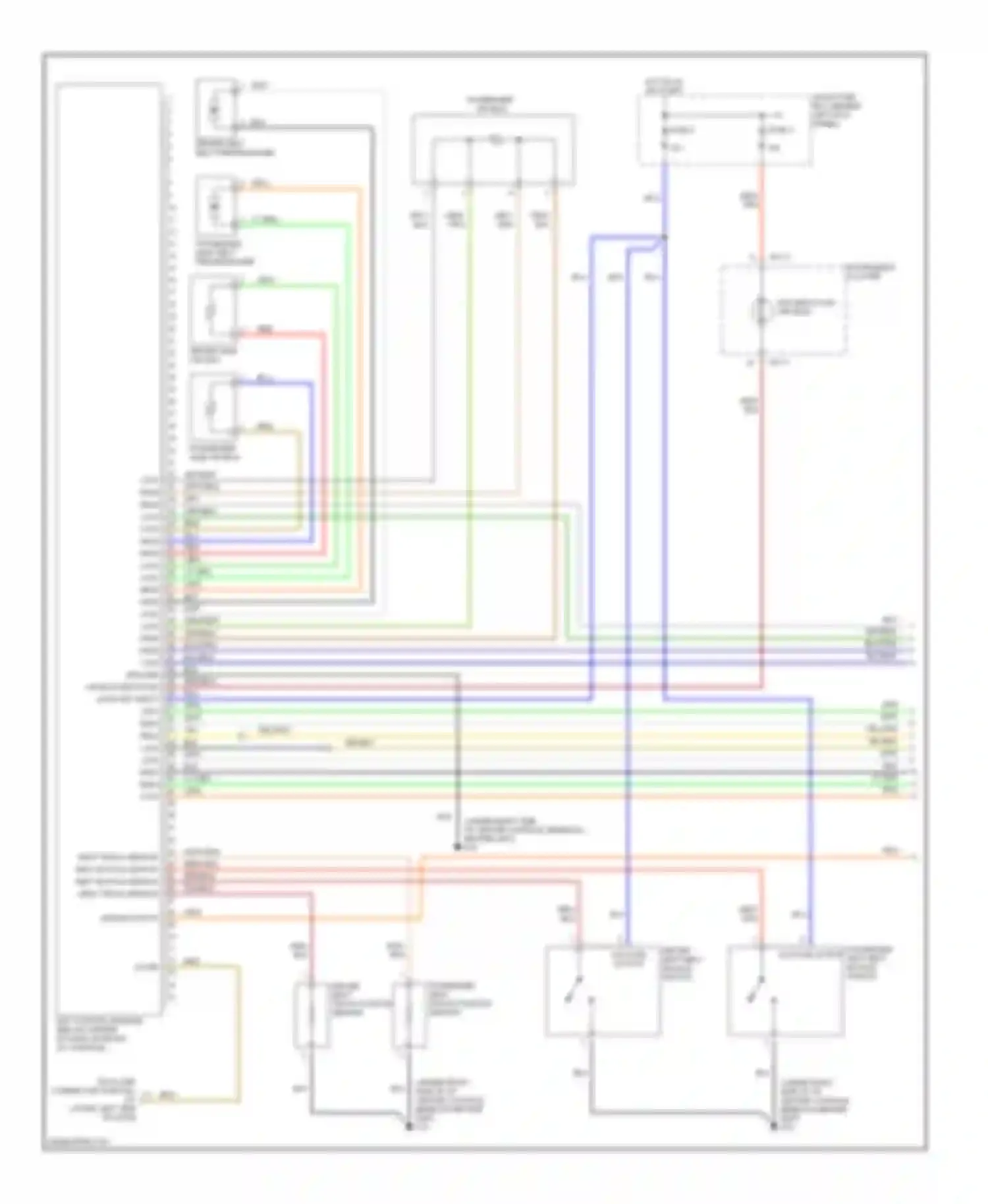 Accent Hyundai II facelift (2002-2005): Supplemental restraints circuit, dual stage (1 of 2)