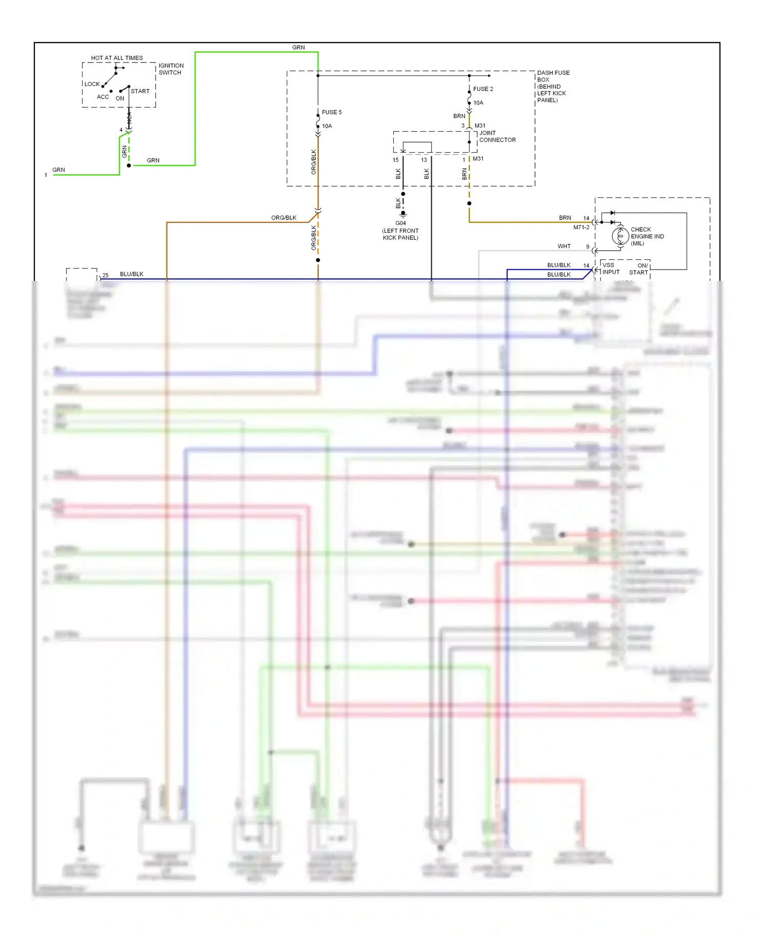 Wiring diagram blu for Hyundai Accent II facelift (2002-2005) (19 of 40)