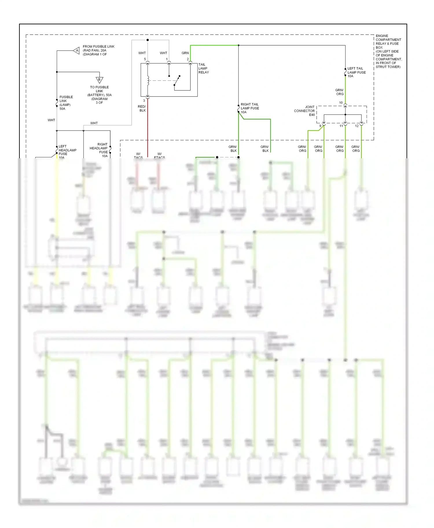 Wiring diagram drl control module for Hyundai Accent II facelift (2002-2005) (2 of 2)