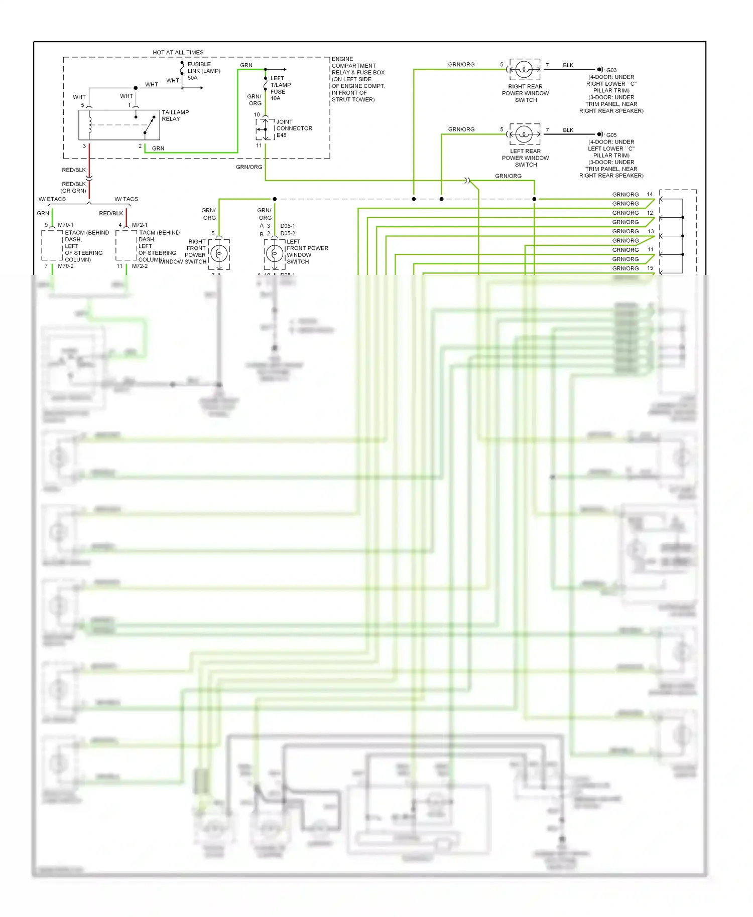 Wiring diagram el sheet for Hyundai Accent II facelift (2002-2005) (2 of 2)