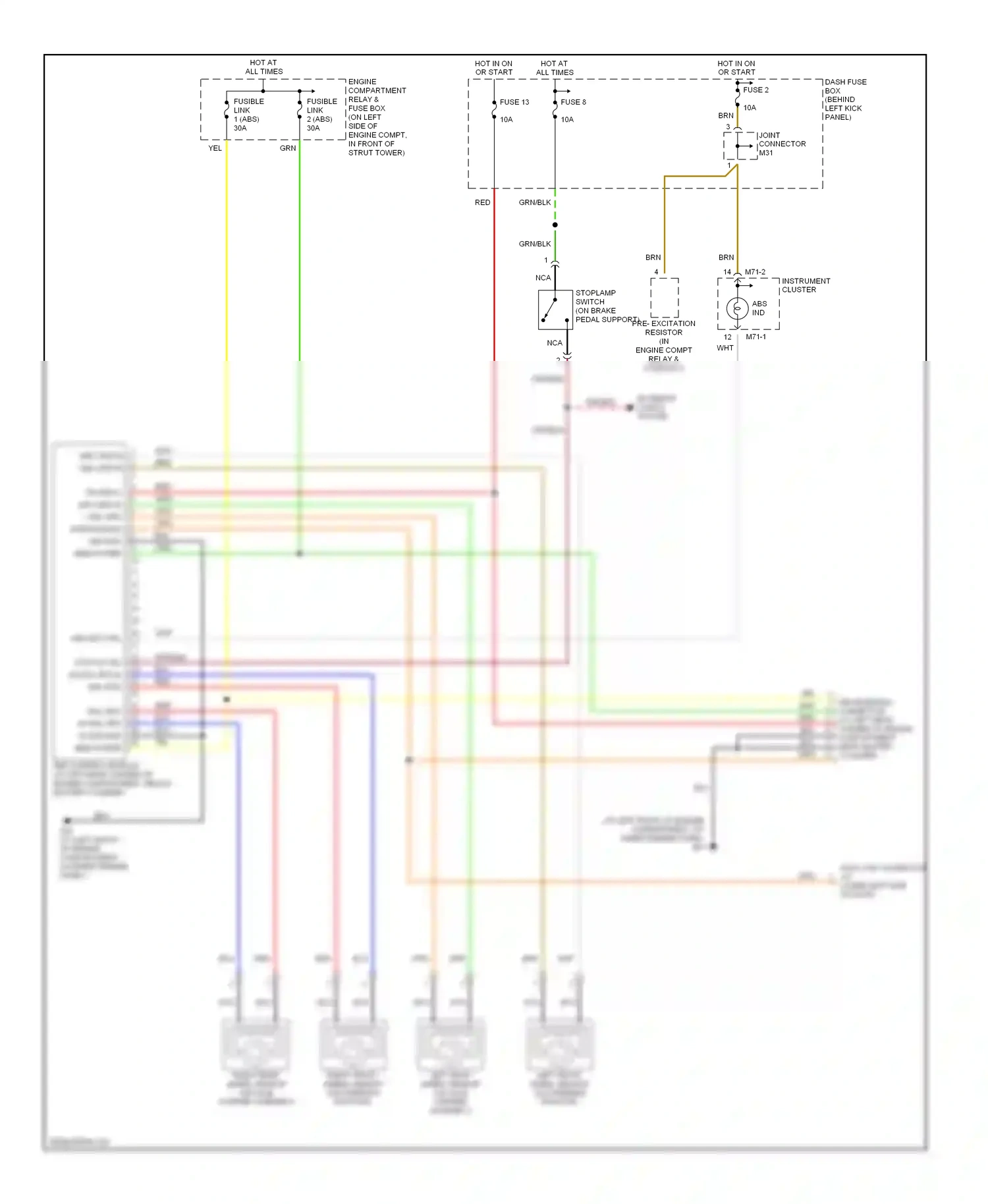 Wiring diagram joint connector for Hyundai Accent II facelift (2002-2005) (2 of 21)