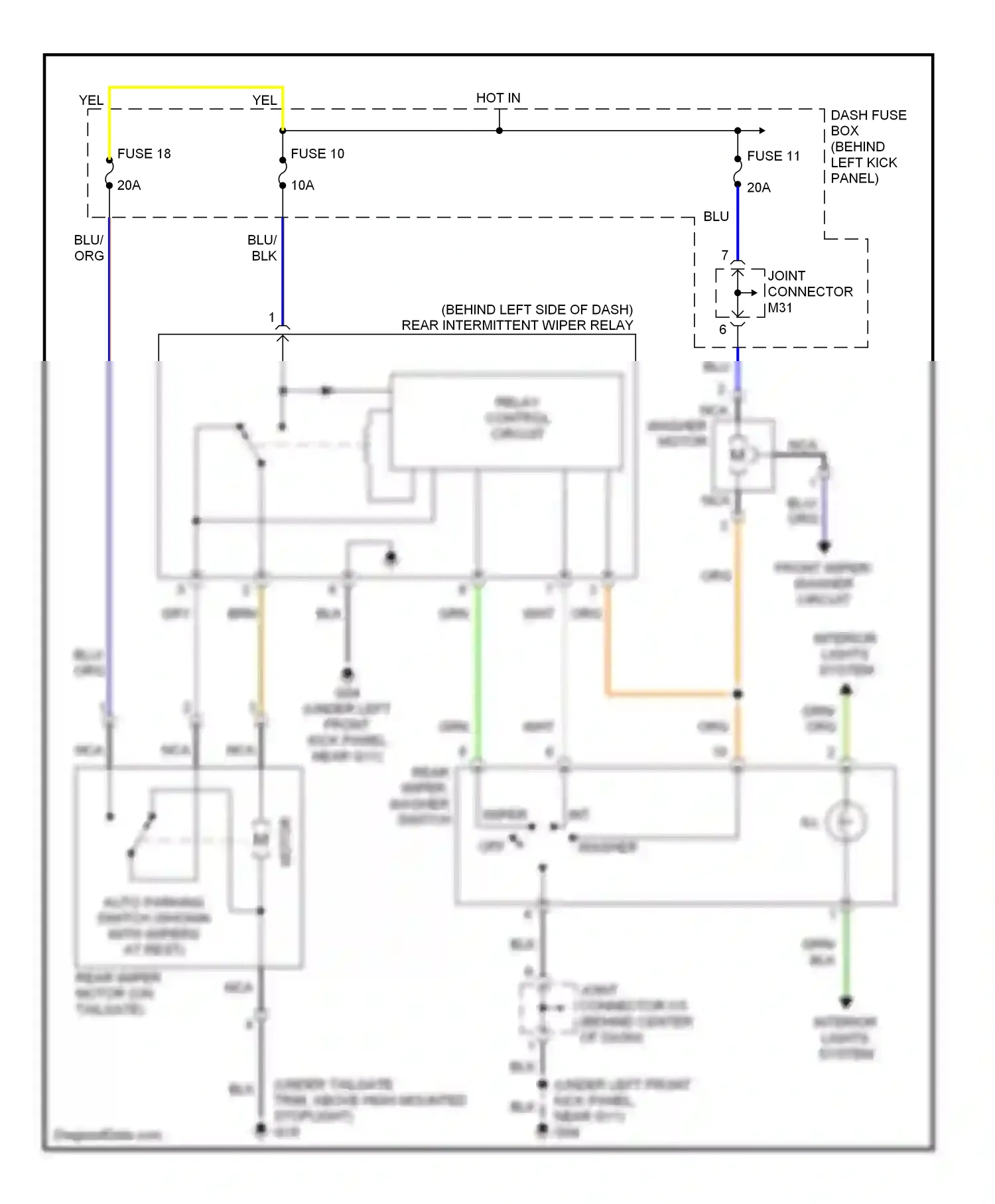 Wiring diagram nca for Hyundai Accent II facelift (2002-2005) (36 of 40)