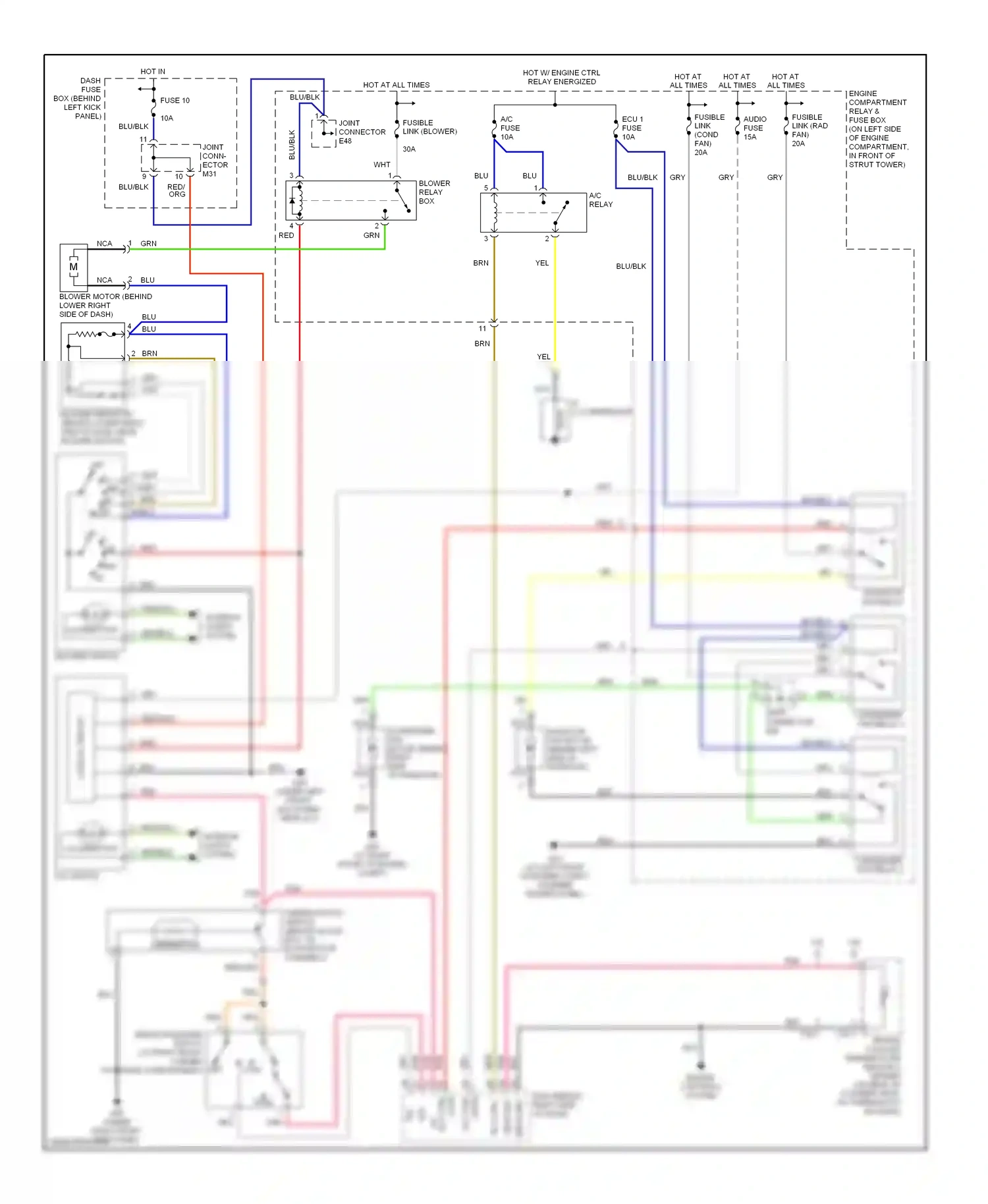 Wiring diagram nca for Hyundai Accent II facelift (2002-2005) (1 of 40)
