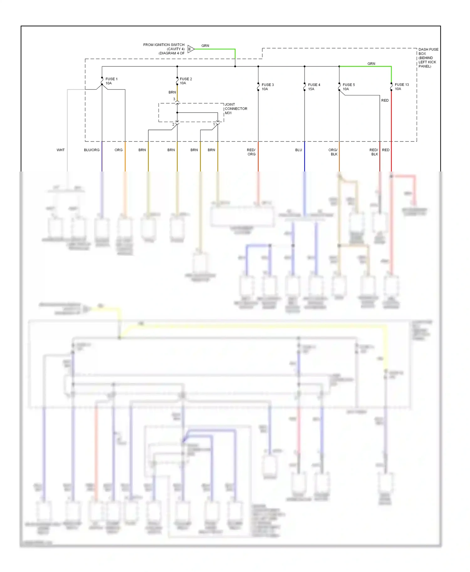 Wiring diagram red for Hyundai Accent II facelift (2002-2005) (17 of 24)