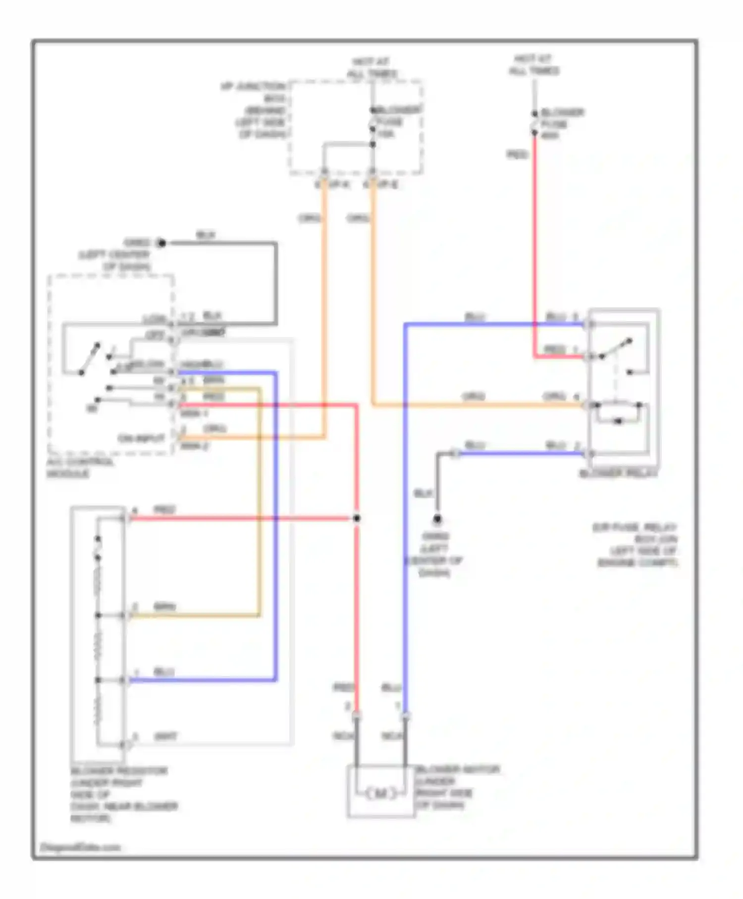 Accent Hyundai II (1999-2012): Heater circuit