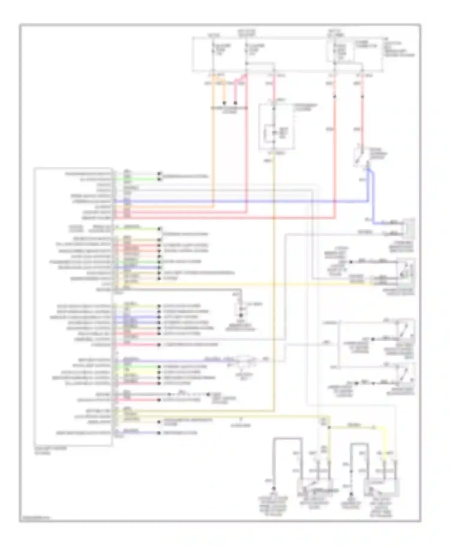 Accent Hyundai II (1999-2012): Body control modules circuit