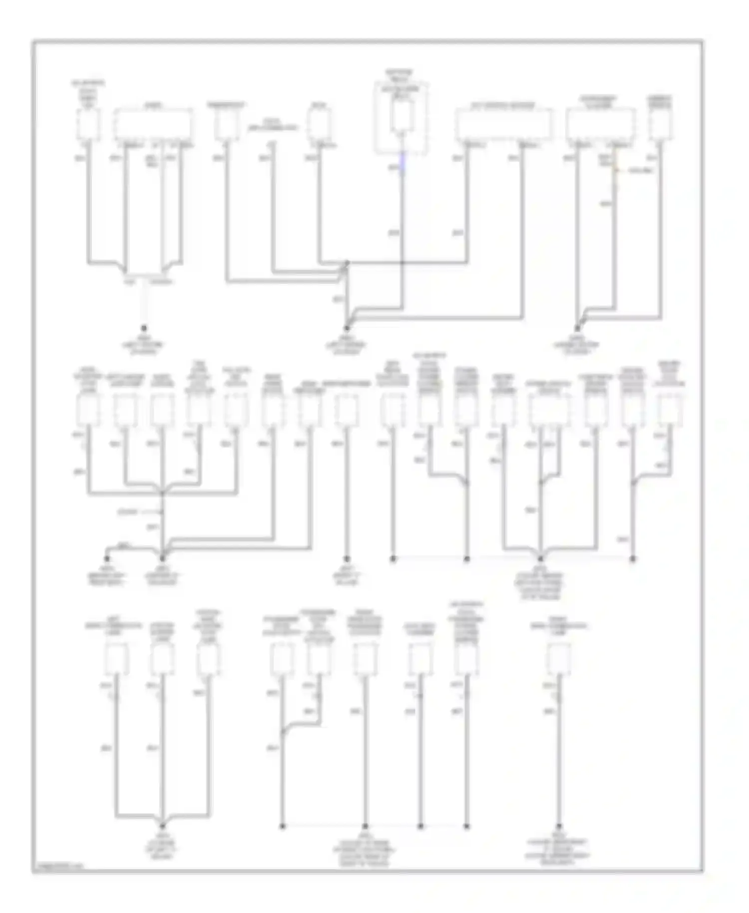 Accent Hyundai II (1999-2012): Ground distribution circuit (1 of 3)