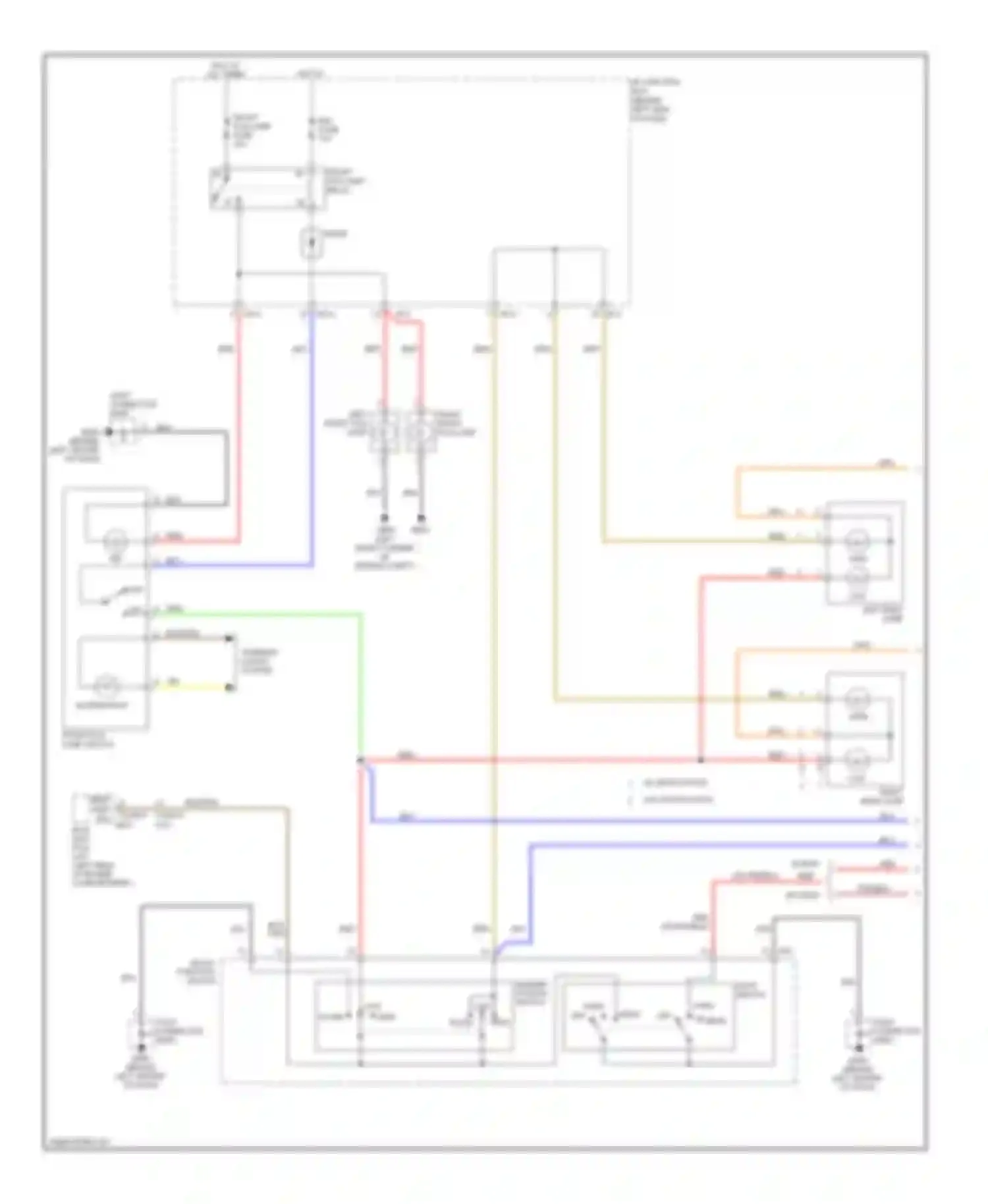 Accent Hyundai II (1999-2012): Headlights circuit, with drl (1 of 2)