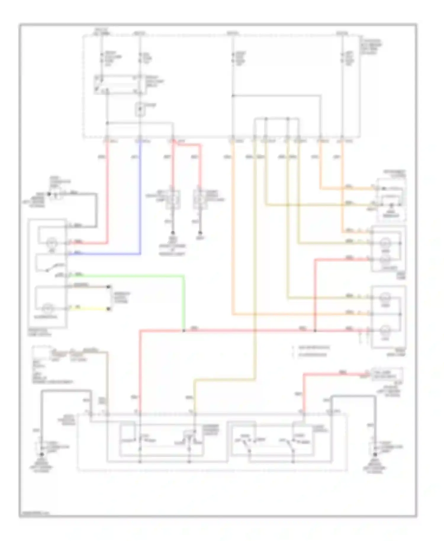 Accent Hyundai II (1999-2012): Headlights circuit, without drl