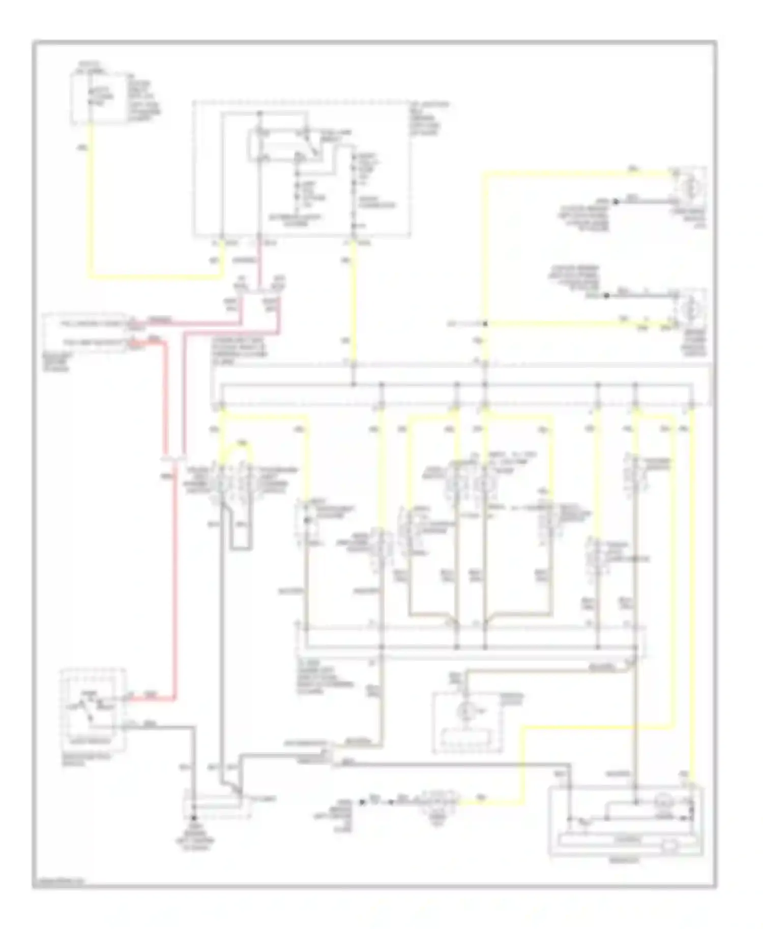 Accent Hyundai II (1999-2012): Instrument illumination circuit