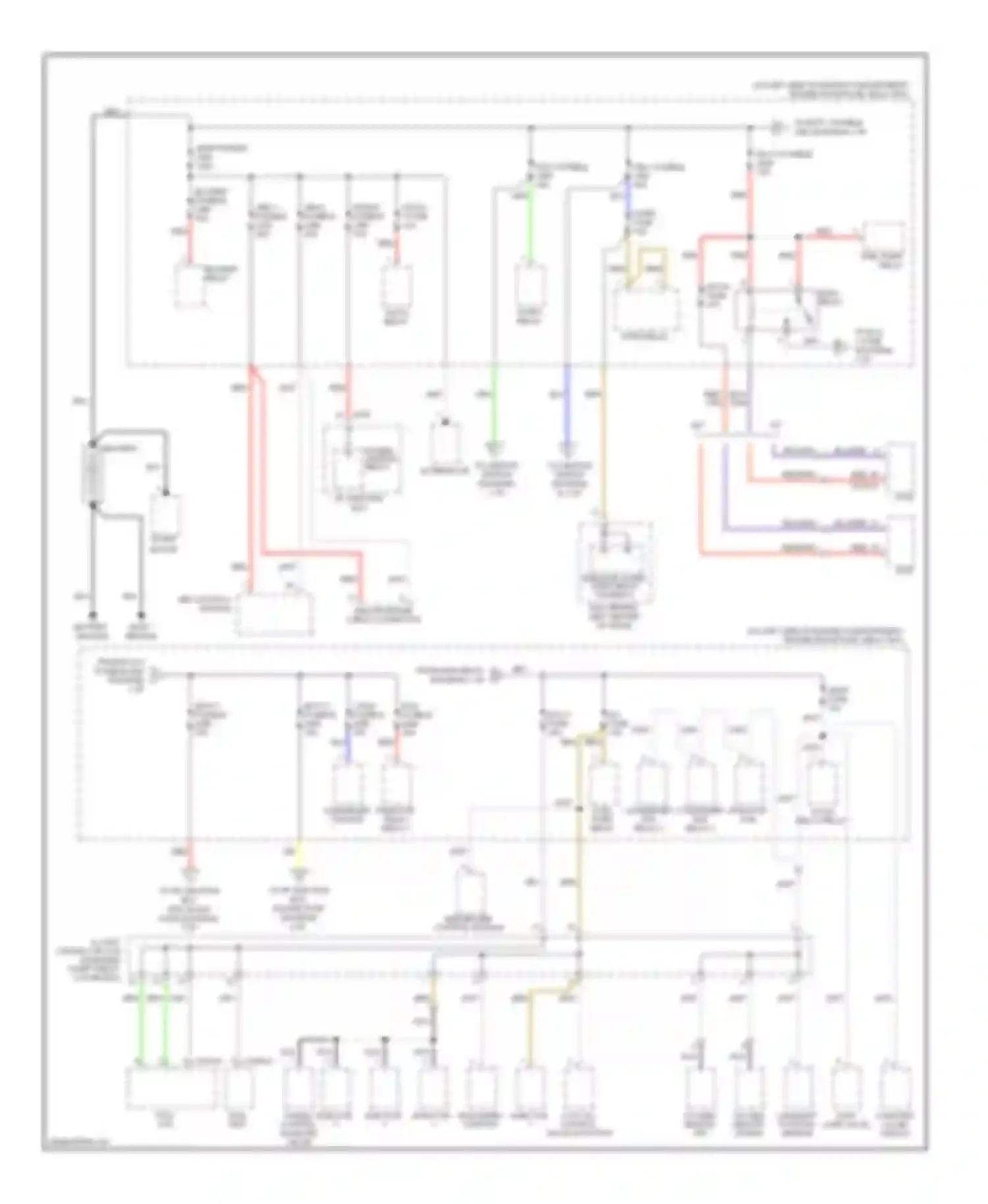 Accent Hyundai II (1999-2012): Power distribution circuit (1 of 4)