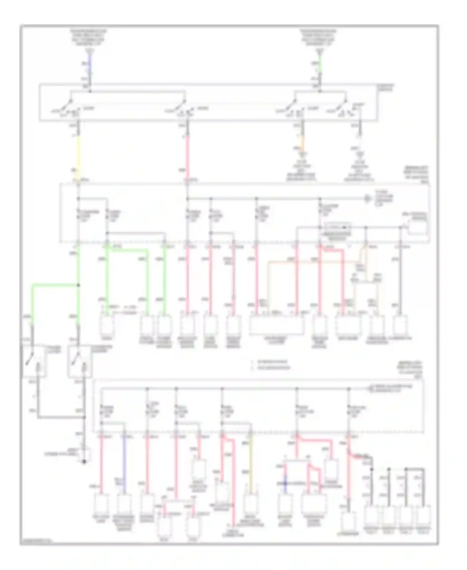 Accent Hyundai II (1999-2012): Power distribution circuit (2 of 4)