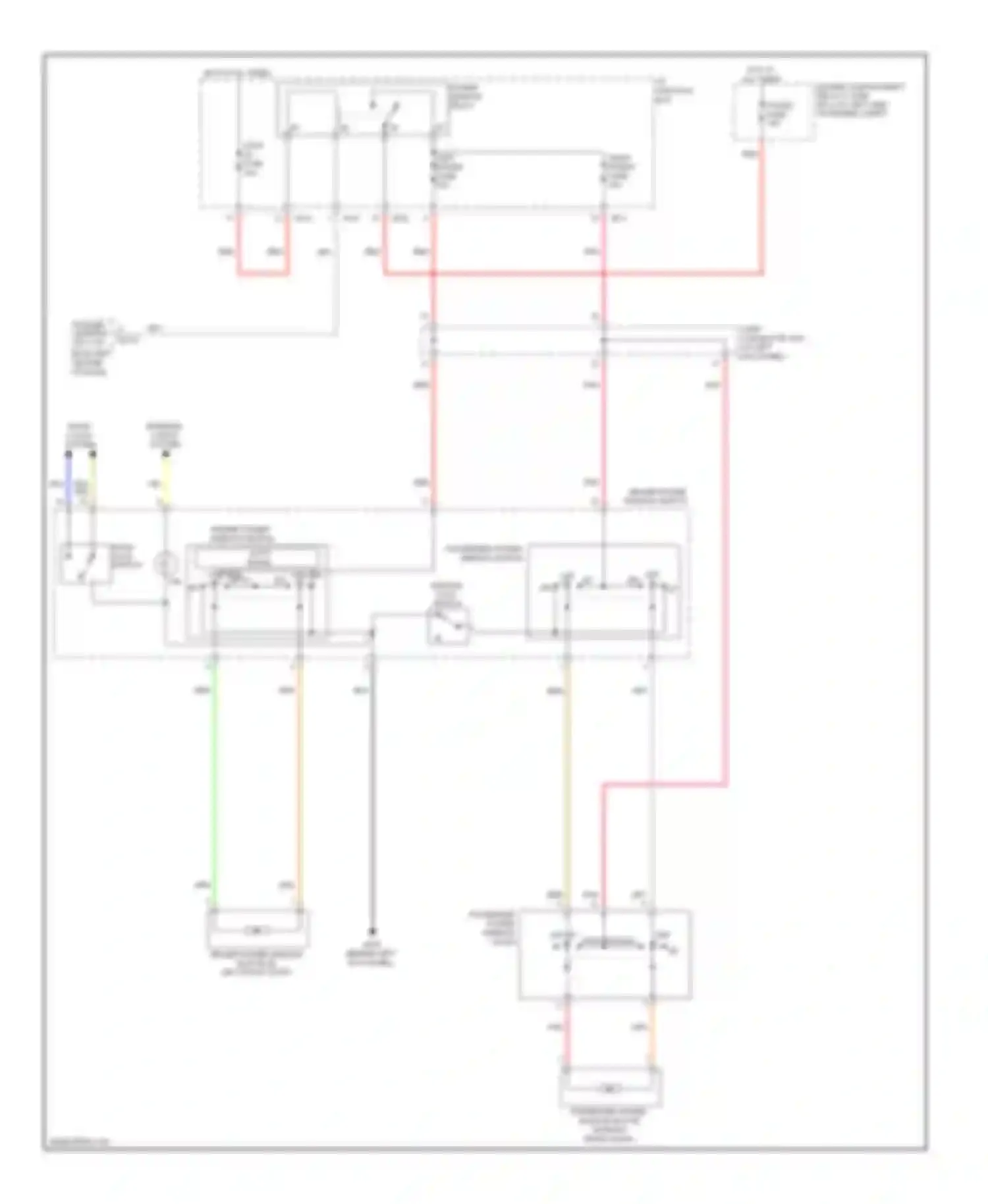 Accent Hyundai II (1999-2012): Power windows circuit, 3 door