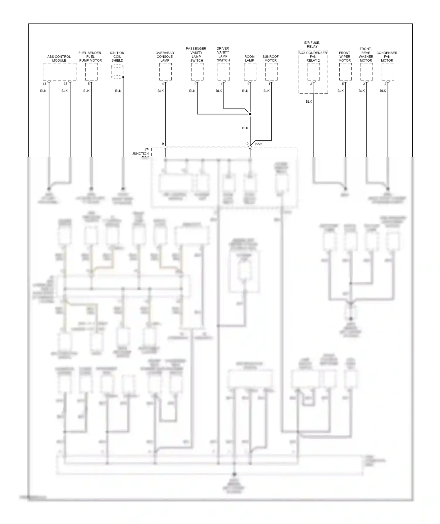 Wiring diagram blk for Hyundai Accent II (1999-2012) (51 of 52)