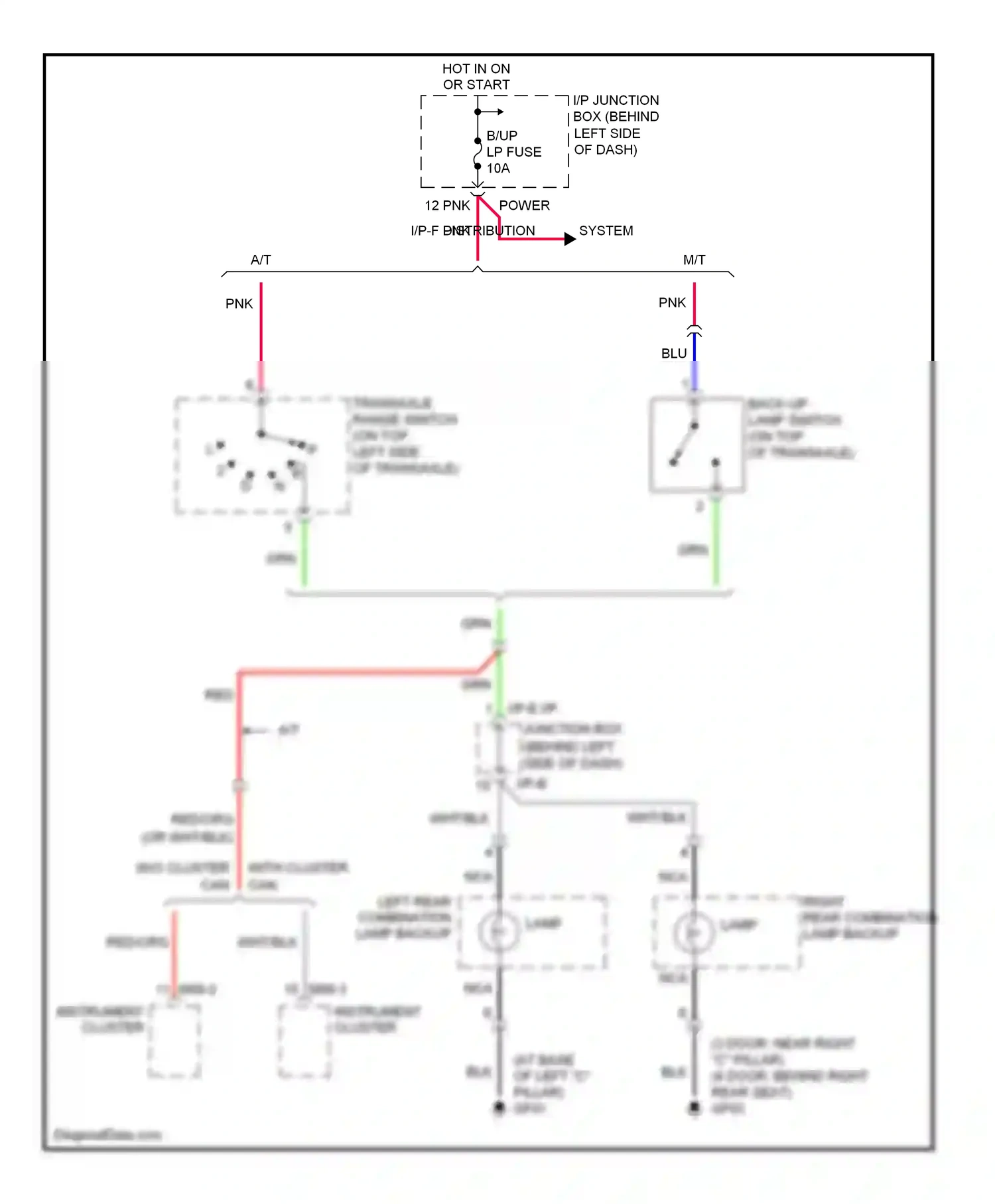 Wiring diagram blk for Hyundai Accent II (1999-2012) (11 of 52)