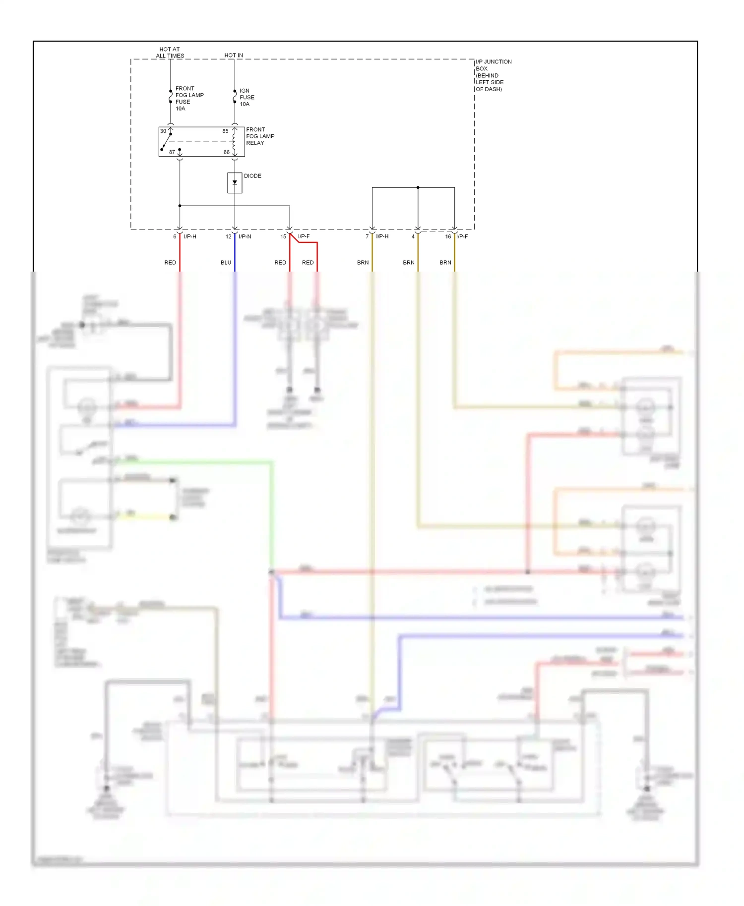 Wiring diagram blu for Hyundai Accent II (1999-2012) (23 of 43)