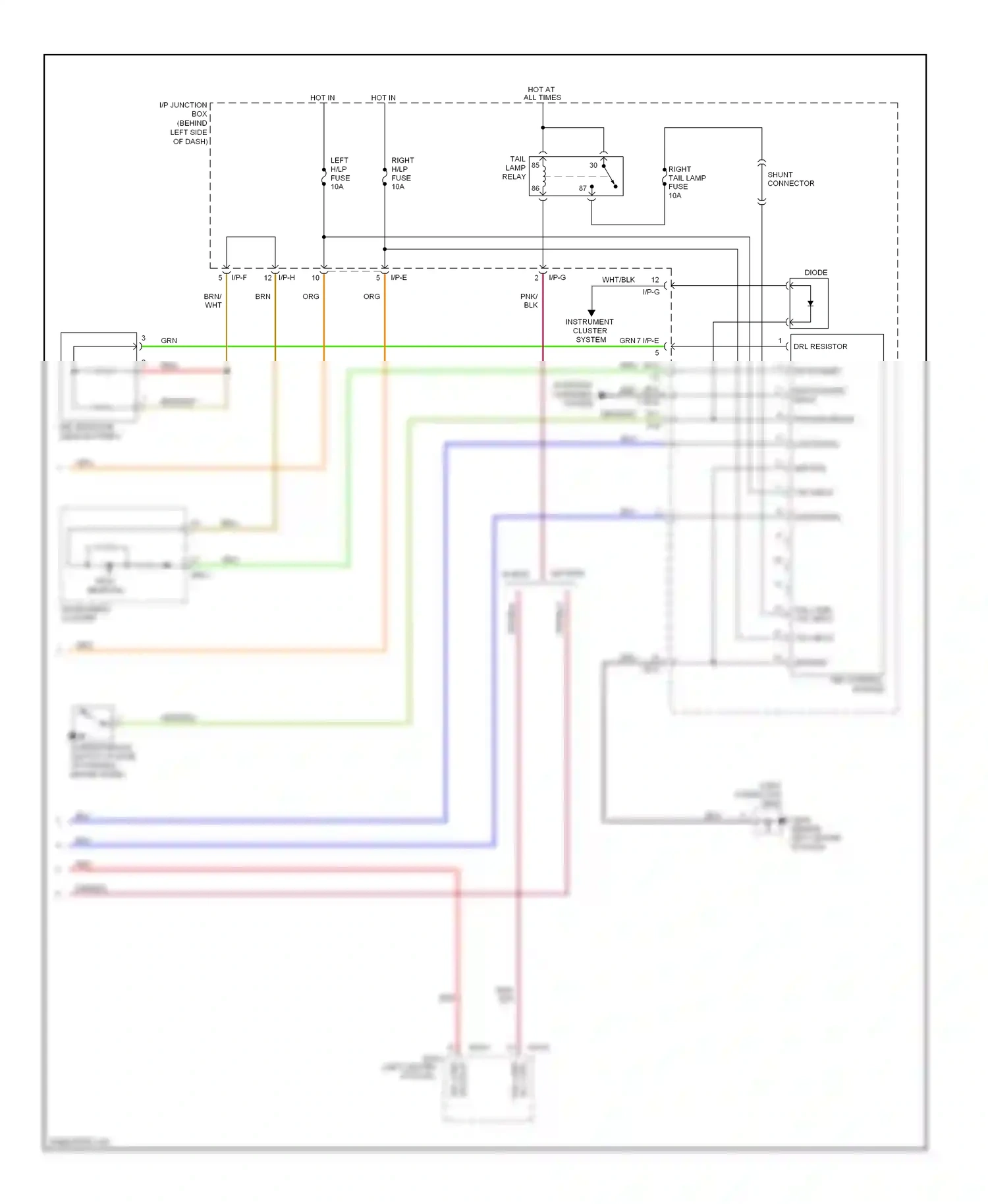 Wiring diagram brn for Hyundai Accent II (1999-2012) (12 of 37)