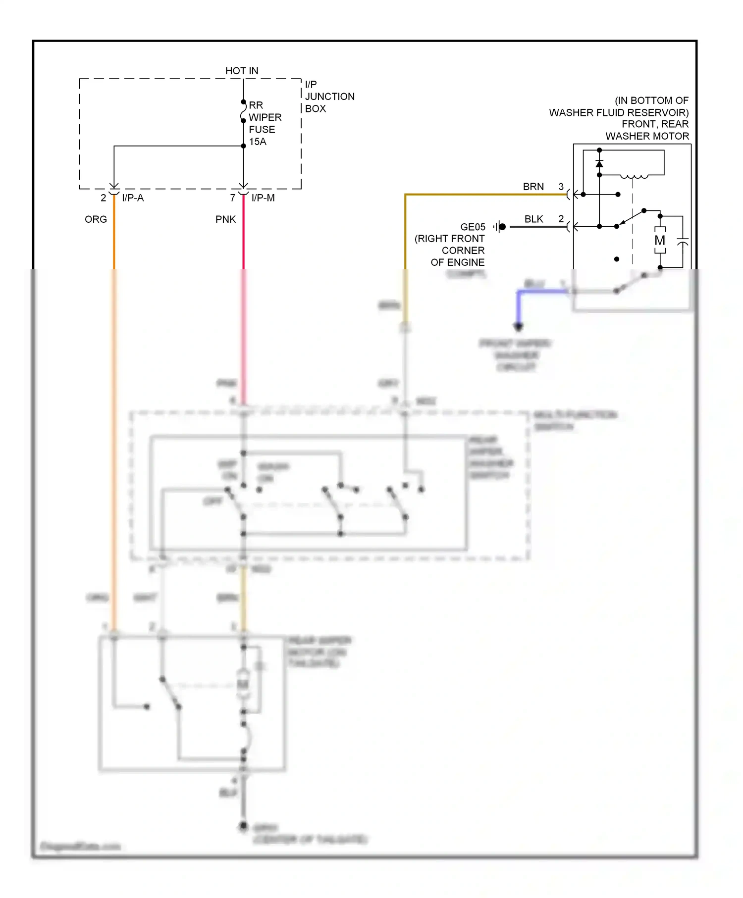 Wiring diagram i/p-a for Hyundai Accent II (1999-2012) (7 of 9)