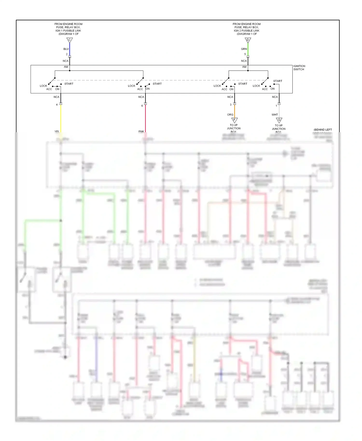 Wiring diagram i/p-b for Hyundai Accent II (1999-2012) (5 of 7)