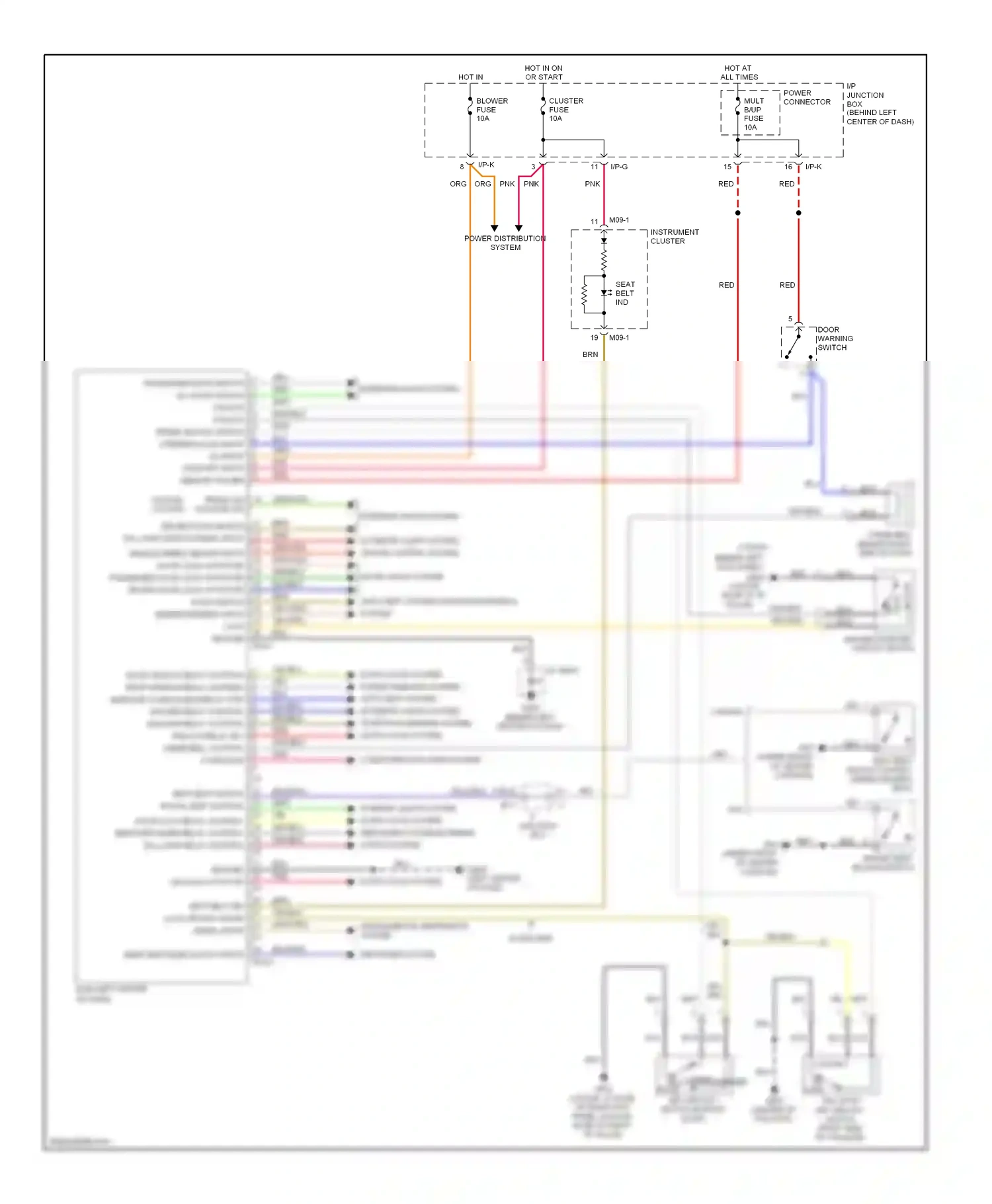 Wiring diagram rear defogger switch input for Hyundai Accent II (1999-2012) (1 of 1)