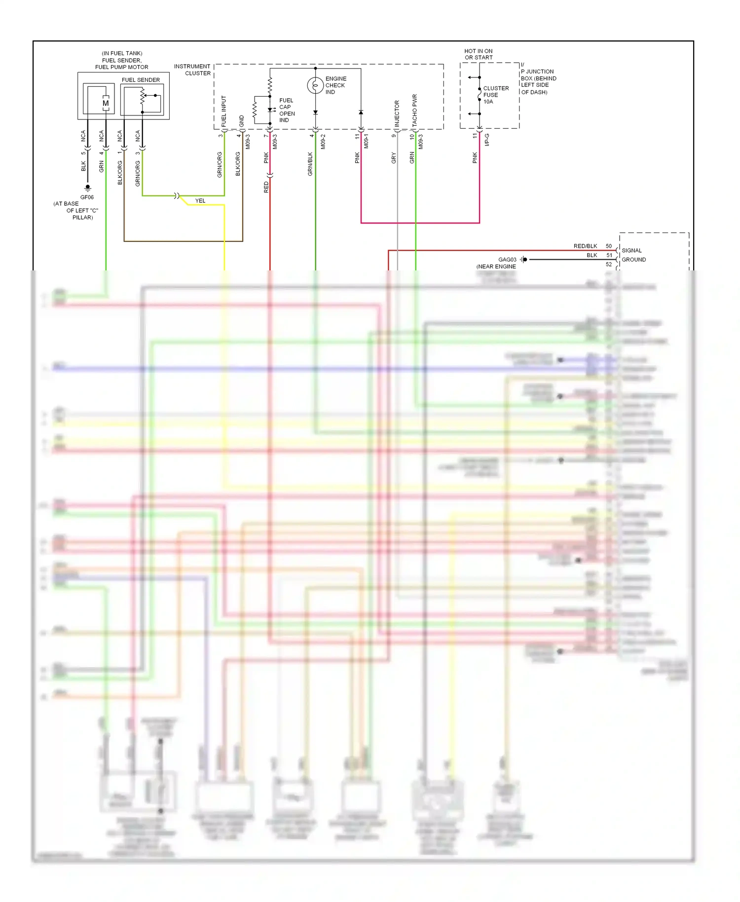 Hyundai Accent II (1999-2012) sensor wiring diagram  (4 of 4)