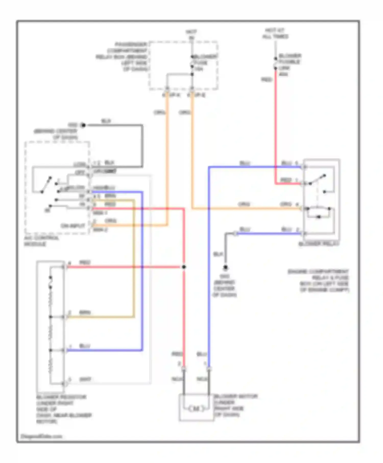 Accent Hyundai III (2006-2011): Heater circuit