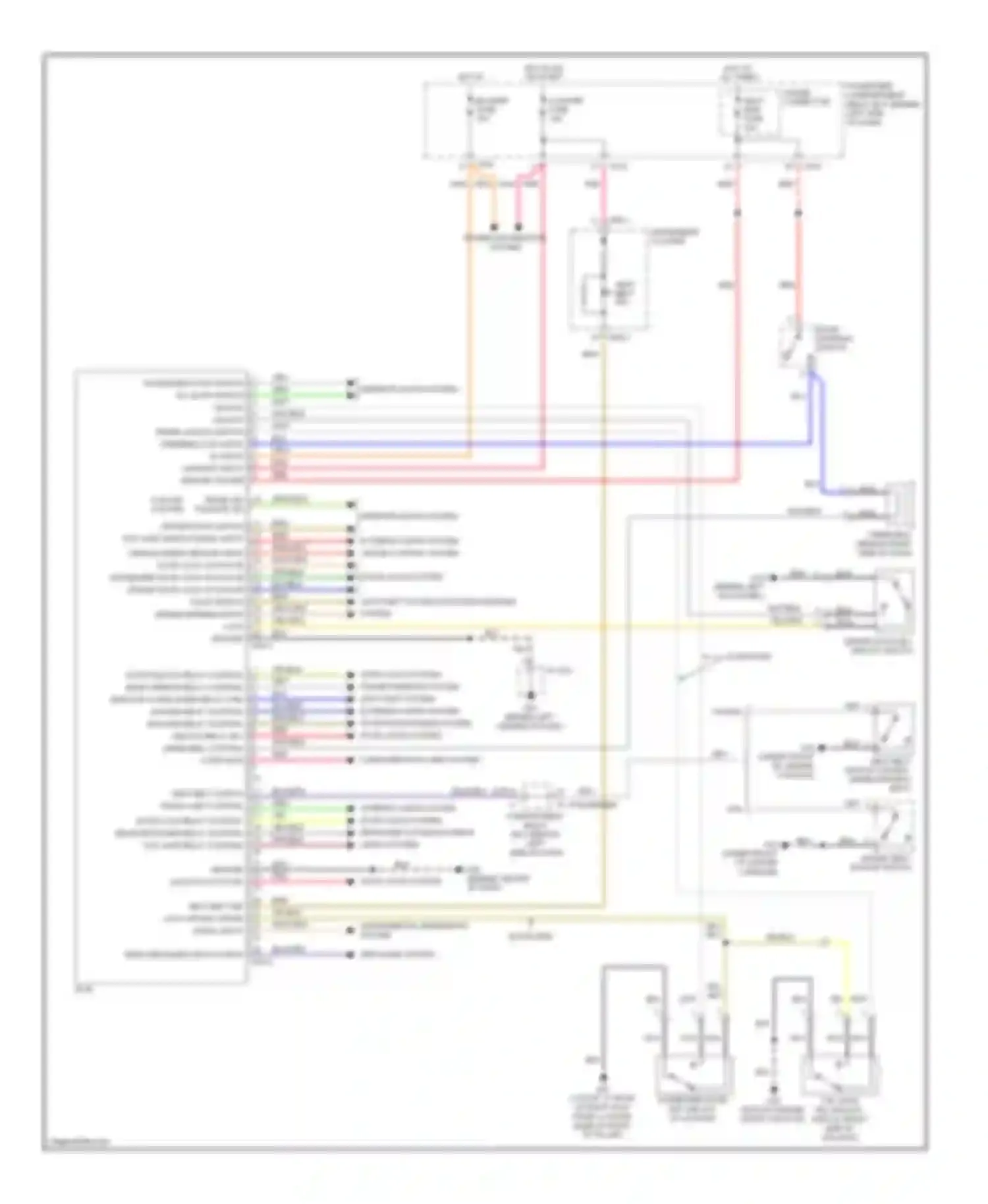 Accent Hyundai III (2006-2011): Body control modules circuit
